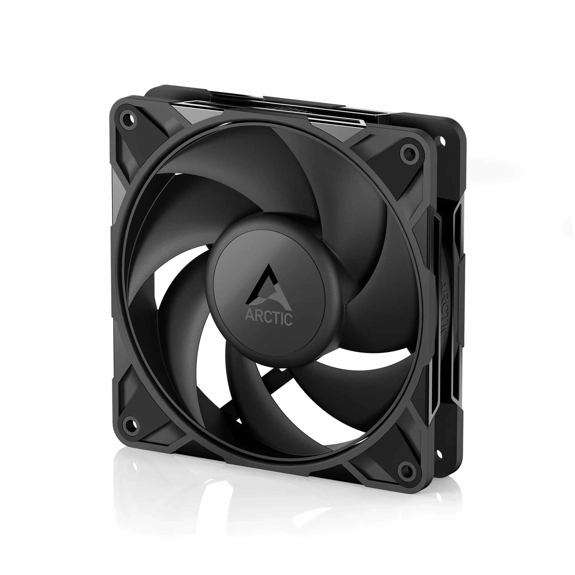 ARCTIC P12 Pro - Ventola Potente Premium, Ventola PWM da 120 mm, 600-3000 rpm, 0 rpm <5% PWM, Cuscinetto Idrodinamico, a 4 Pin - Nero