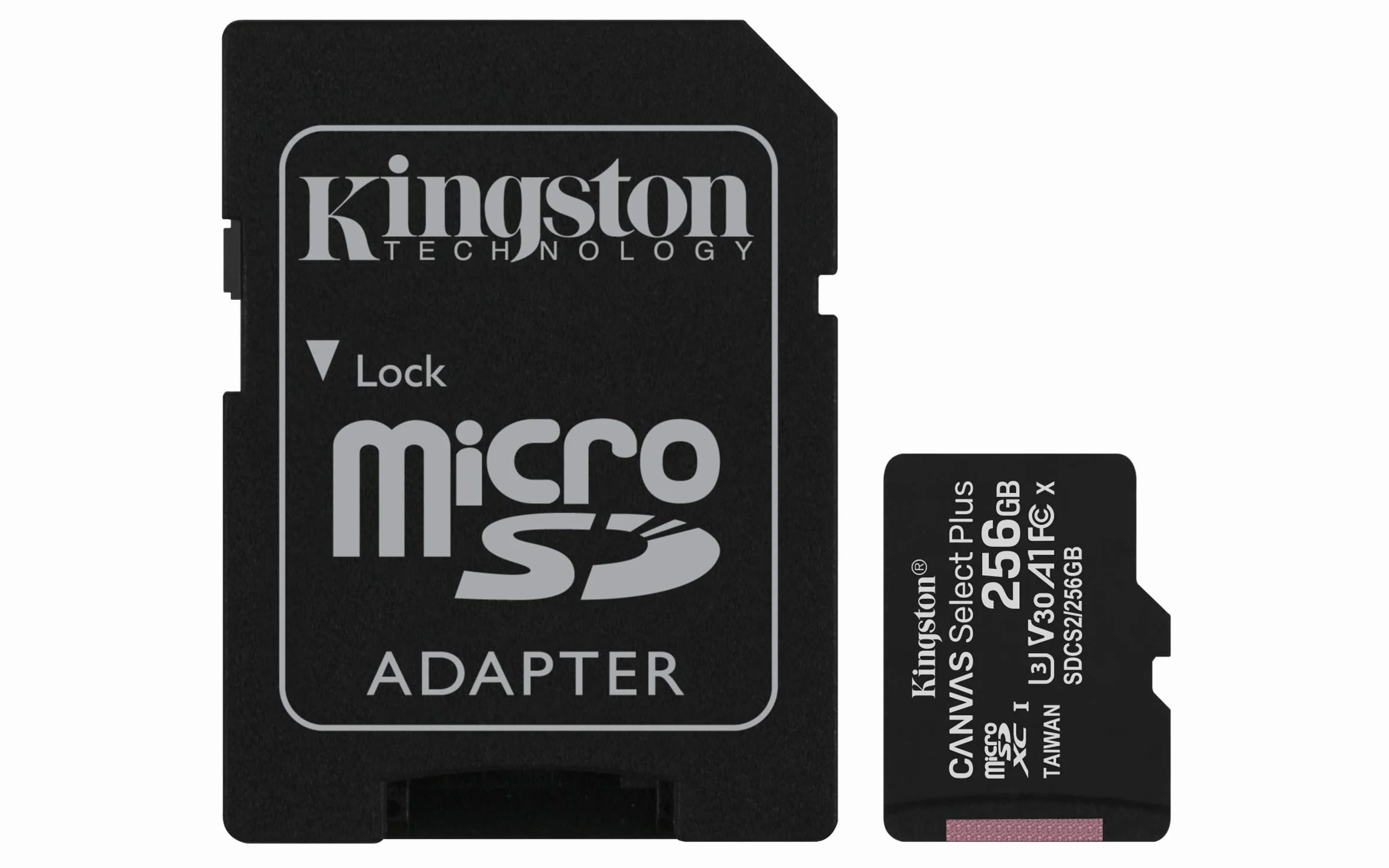 Kingston Canvas Select Plus SDCS2/256GB microSD Classe 10 256 GB con Adattatore SD