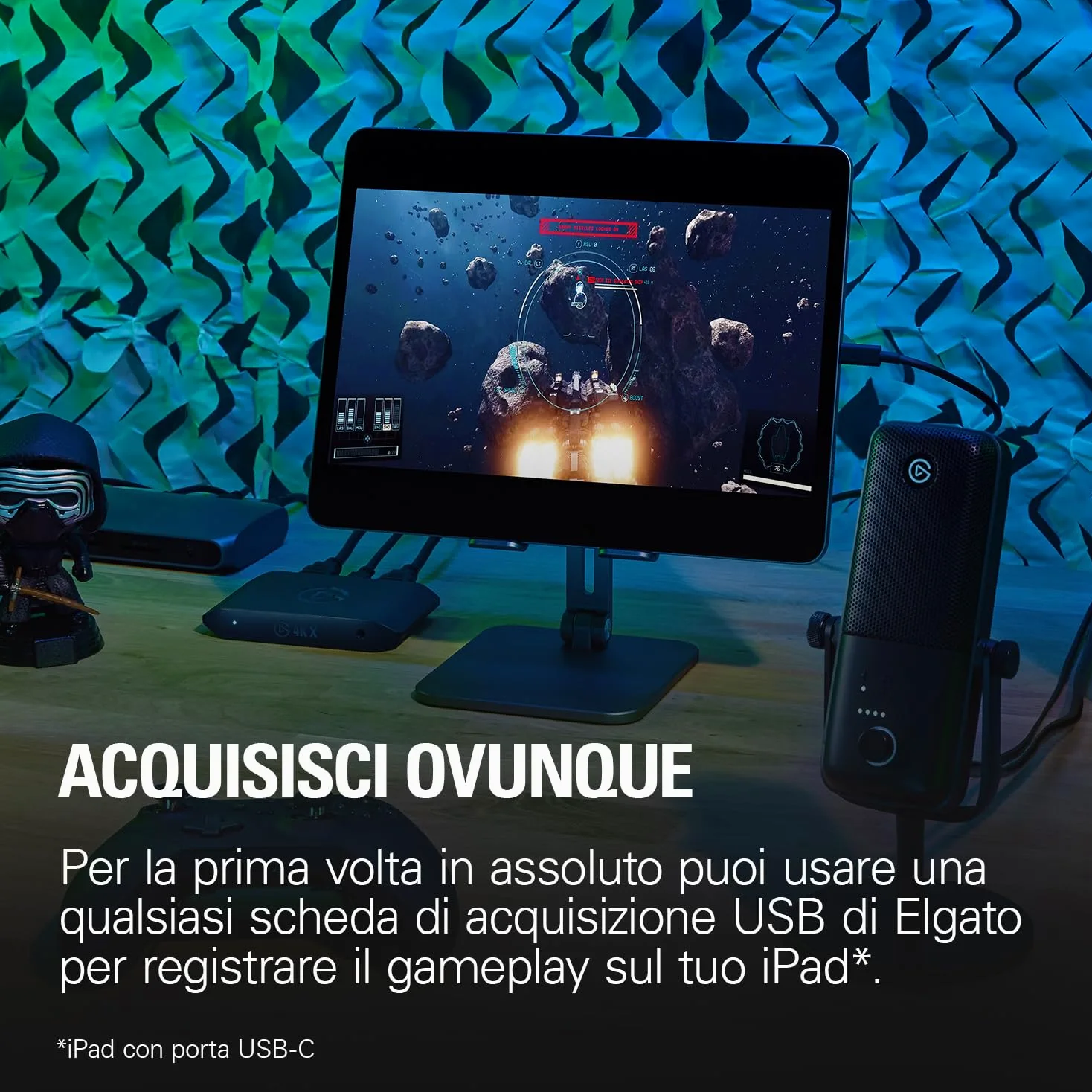 Elgato 4K X - Cattura 4K144 con Latenza Ultra-Bassa su PS5|Pro, Xbox Series X|S, Nintendo Switch 2, OBS e Altro, HDMI 2.1, VRR, HDR10, USB 3.2 Gen 2, per Streaming, Compatibile con PC|Mac|iPad