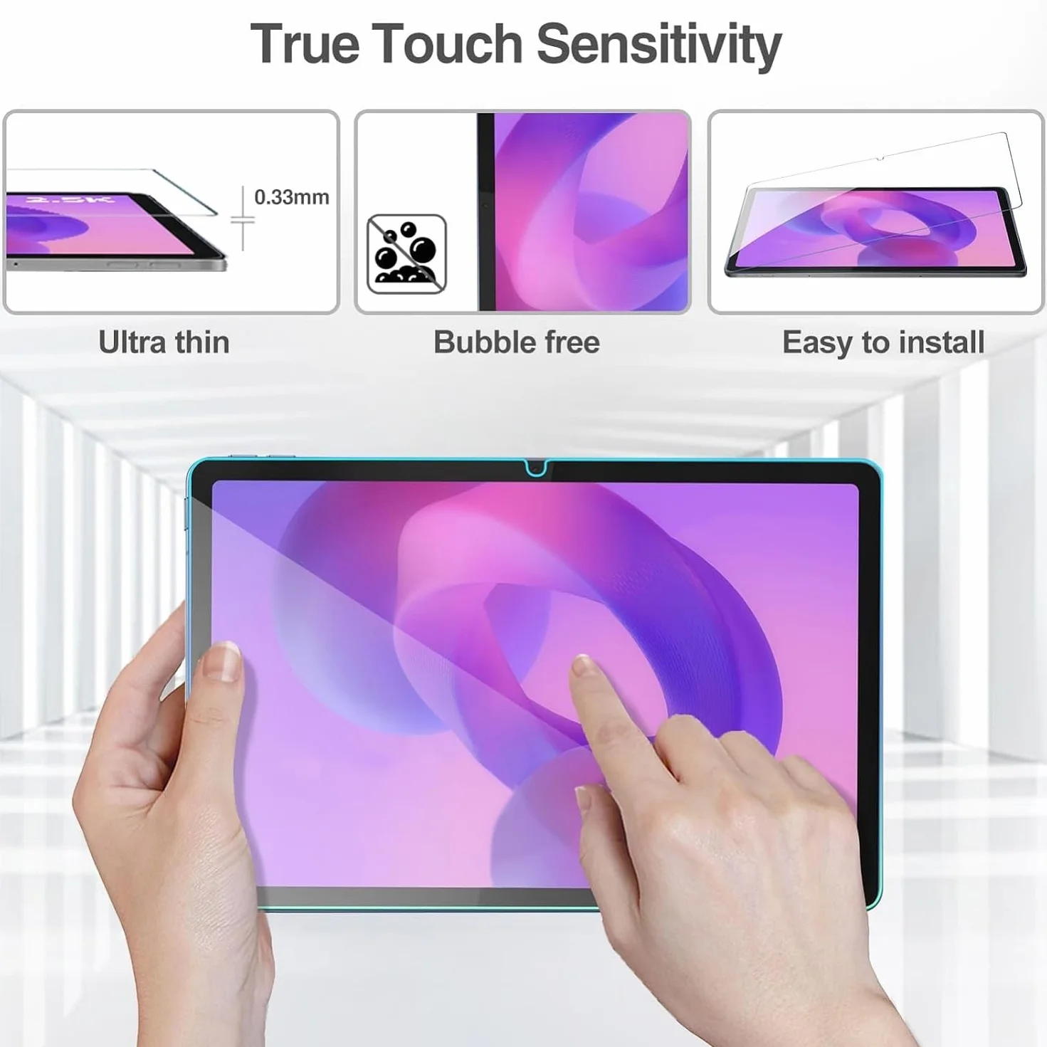 ProCase Vetro Temperato per Lenovo Idea Tab 11 Pollici Tablet 2025/Lenovo Tab M11/K11 2024, Durezza 9H, 2 Pezzi