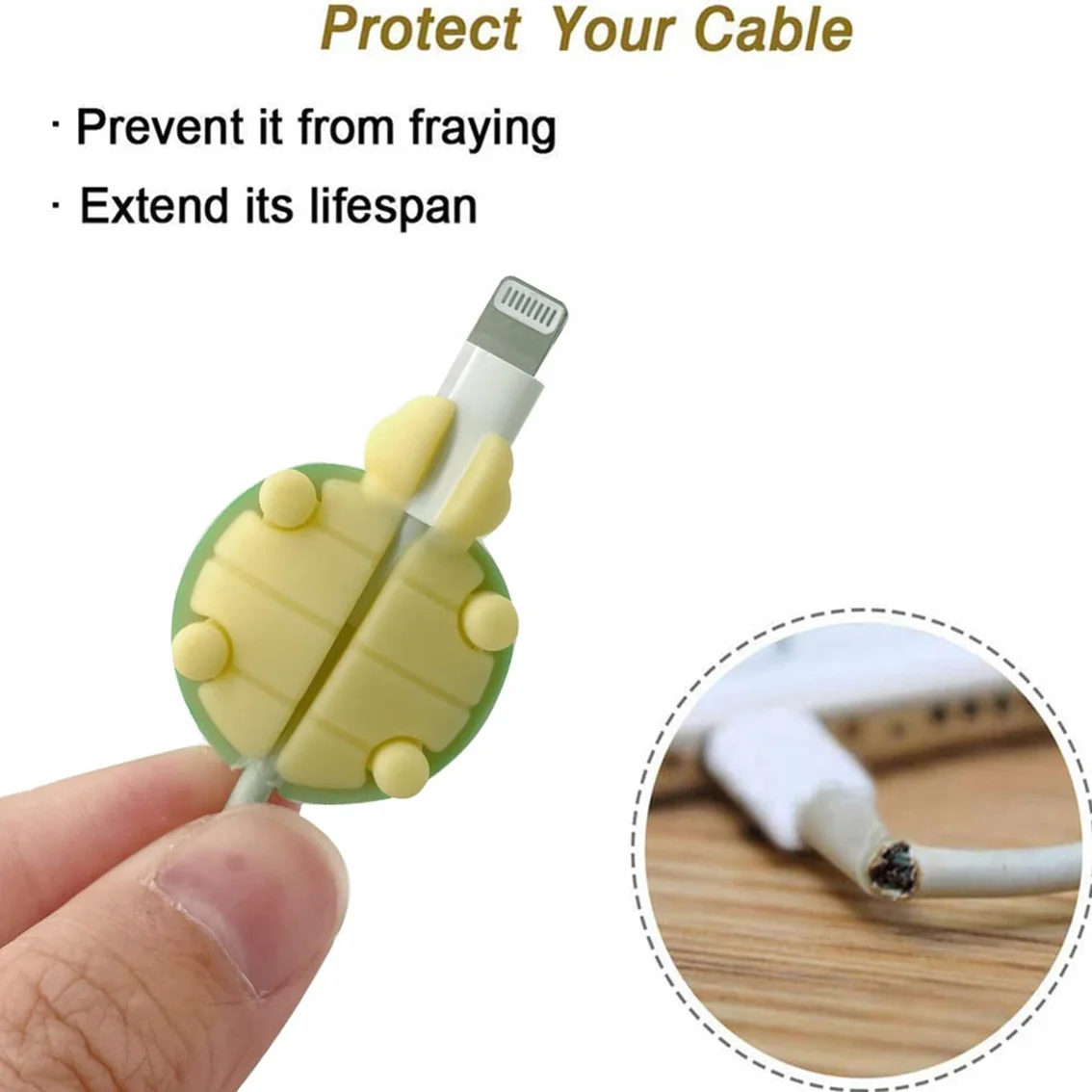 Confezione da 12 protezioni per cavi a forma di frutta, per chomper, masticatori, amici, accessori per cellulare, cavo di ricarica USB
