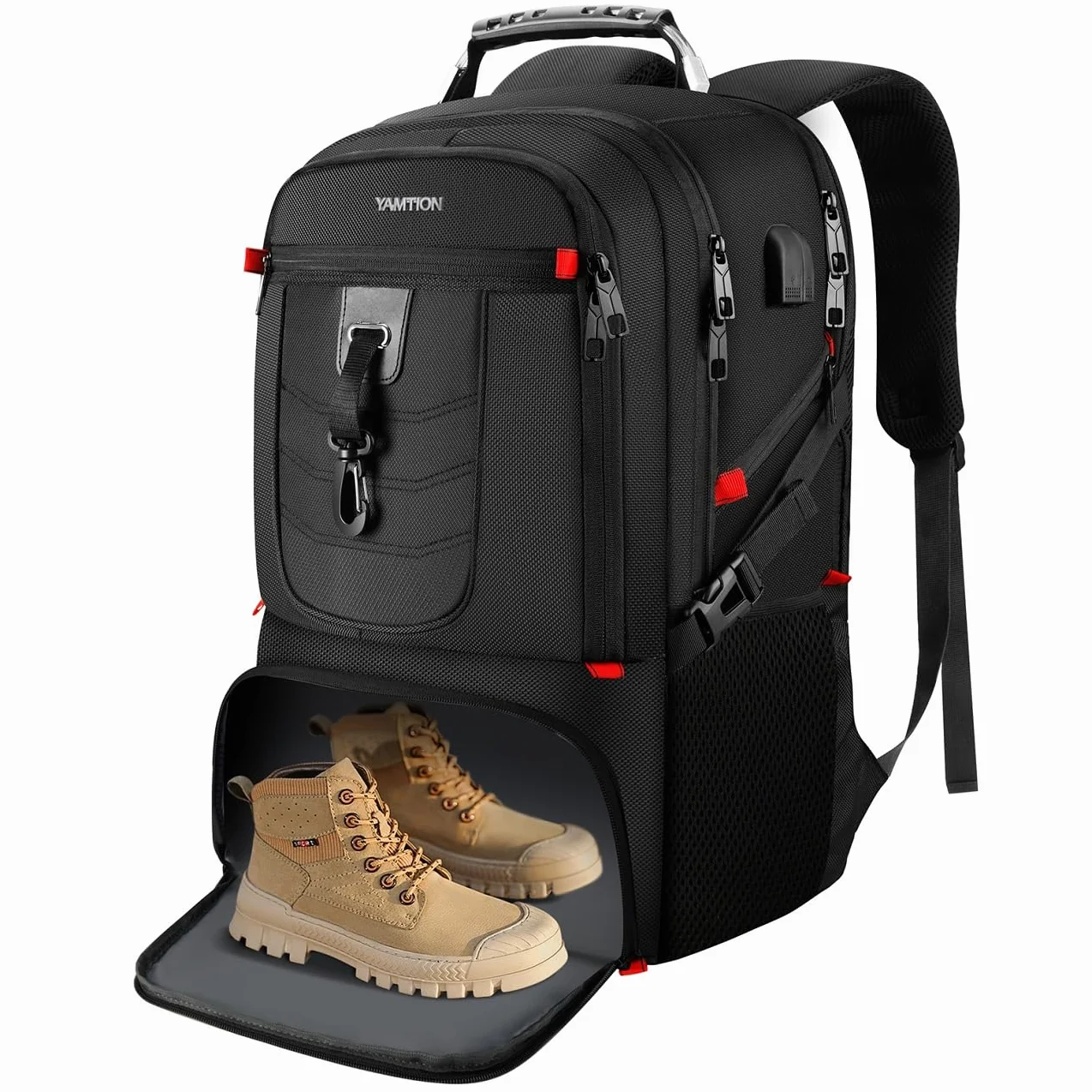 Zaino Porta PC Portatile da 18,4 Pollici per Uomo, da Viaggio con Scomparto per Scarpe e Tasca Antifurto, per la Scuola, Impermeabile, per College, Ragazzi Affari Lavoro, Sportivo