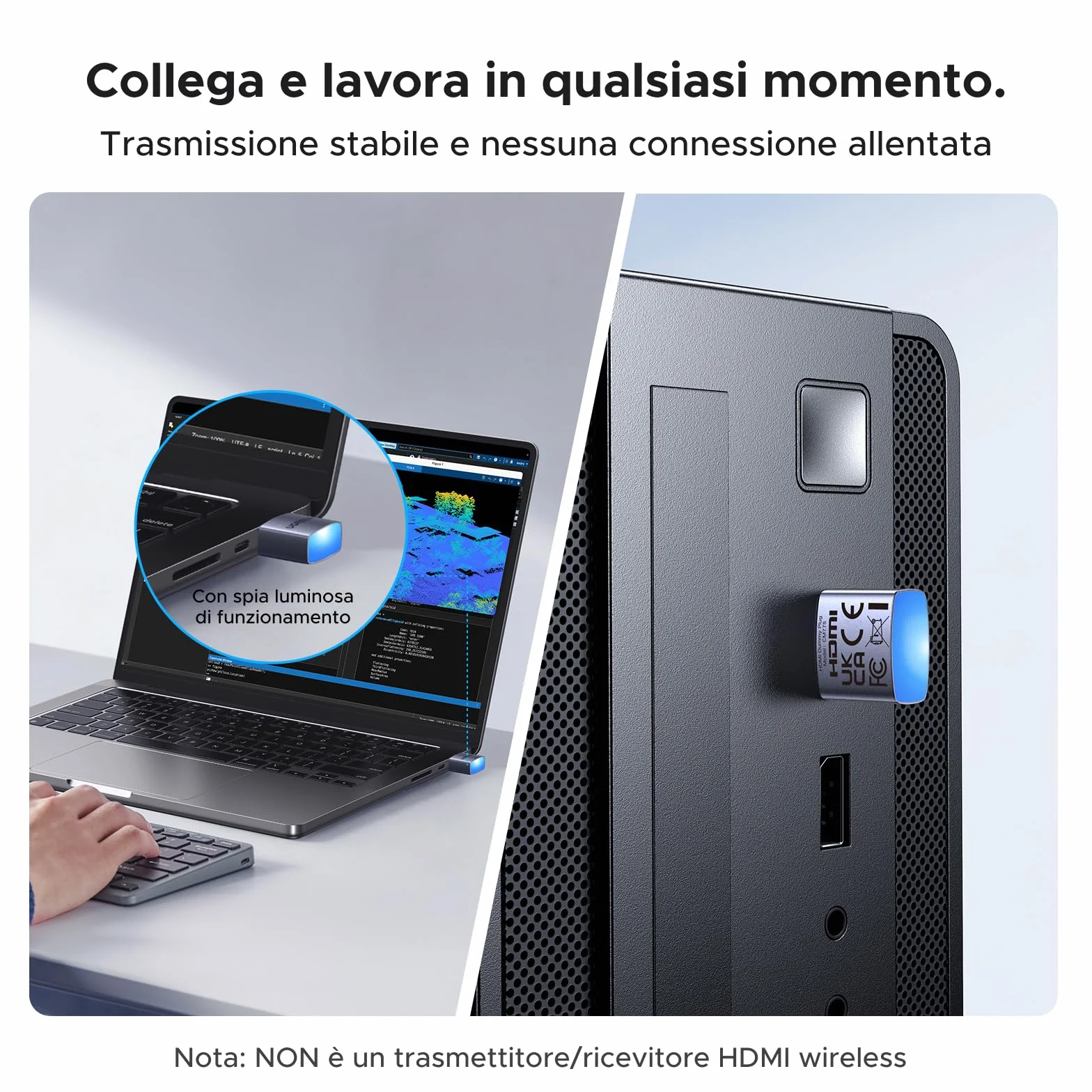 UGREEN Lotto di 4 Connettori HDMI Dummy Plug 4K 60Hz 1080P Headless Ghost EDID Display Emulator HDCP Compatibile con Macbook Pro PC Laptop Monitor Streaming Lavoro a distanza Windows Mac OSX Linux