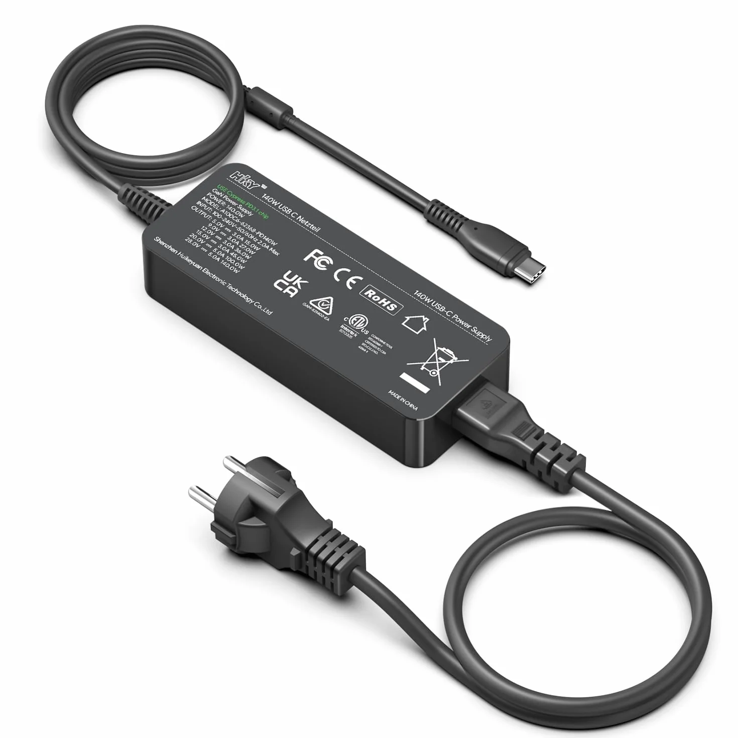 Avalon Nano 3 Caricatore USB C 140W 28V 5A PD 3.1 GaN per Bitcoin Miner 4th/s 100W