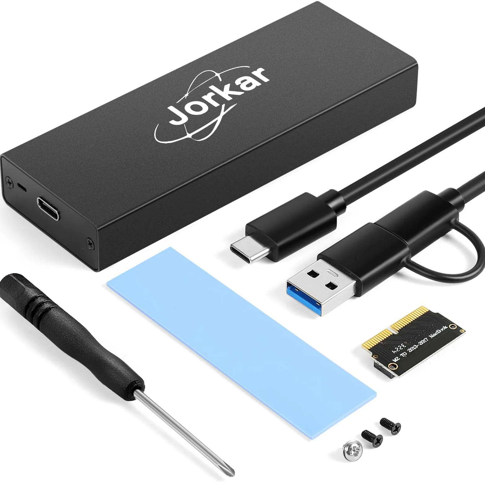 USB C 3.2 Scatola SSD 12+16 pin Box Esterno SSD Per MacBook Air/Pro mid 2013-2017, Lettore Box per Disco A1466 A1465 A1502 A1398, Portatile Mac SSDs a USB-C Case Adattatore