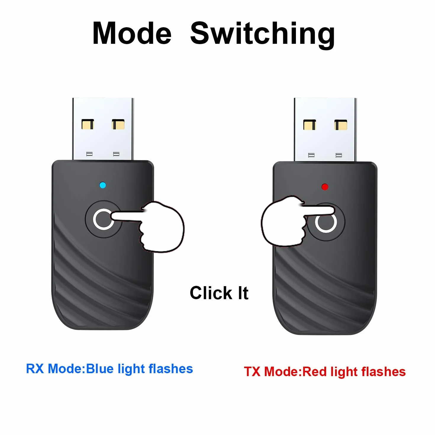 Trasmettitore e ricevitore Bluetooth 3 in 1, 3,5 mm, adattatore USB, Bluetooth, trasmettitore Bluetooth, per TV Home Sound System