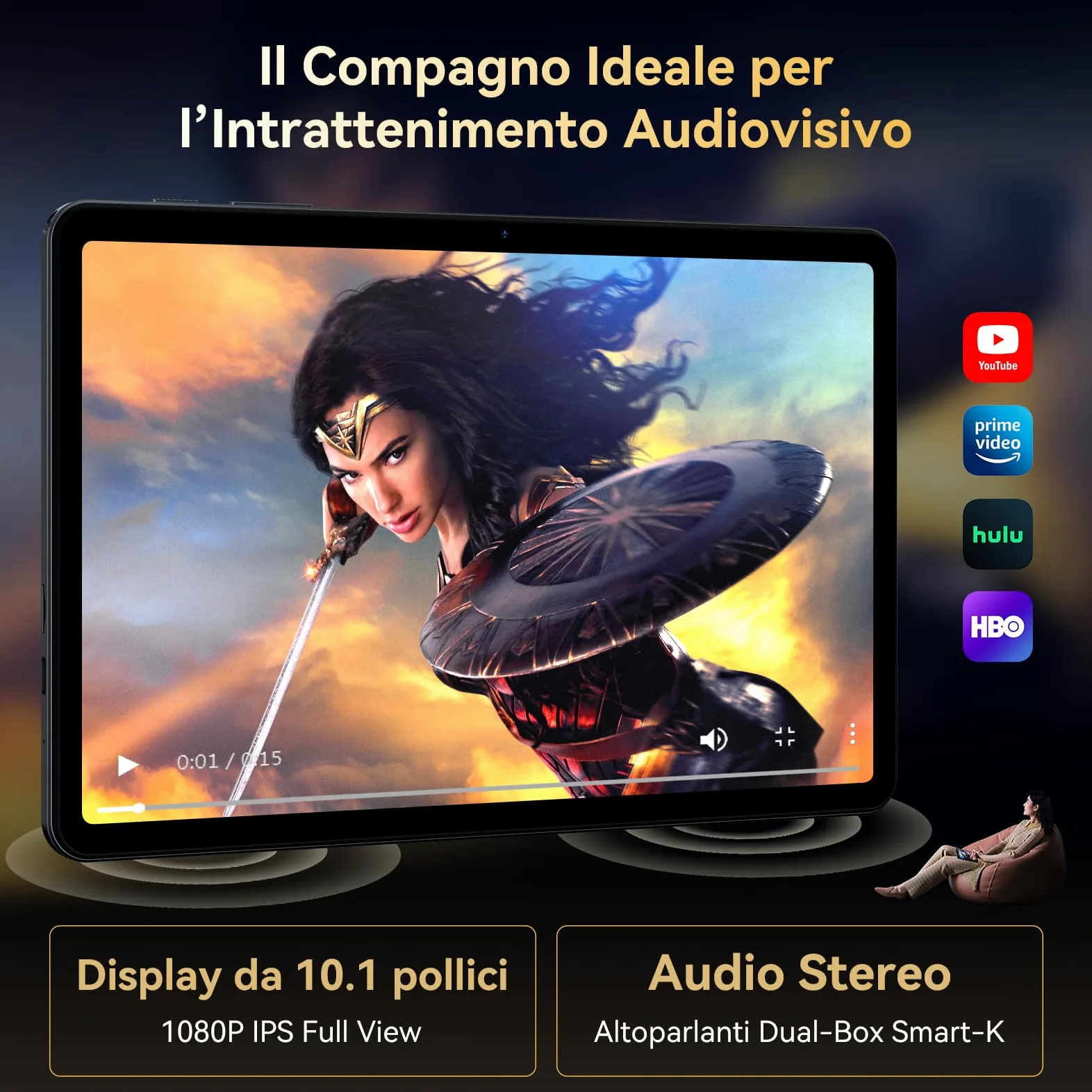 TABWEE Tablet con Tastiera e Penna, 18 GB RAM+ 128GB ROM (2 TB TF) | Tablet in Offerta 10 Pollici, Android 15, 6000 mAh, 5MP+2MP, Gemini AI, 5G WIFI, GPS, 3.5mm Jack Port (4 Anni Garanzia)