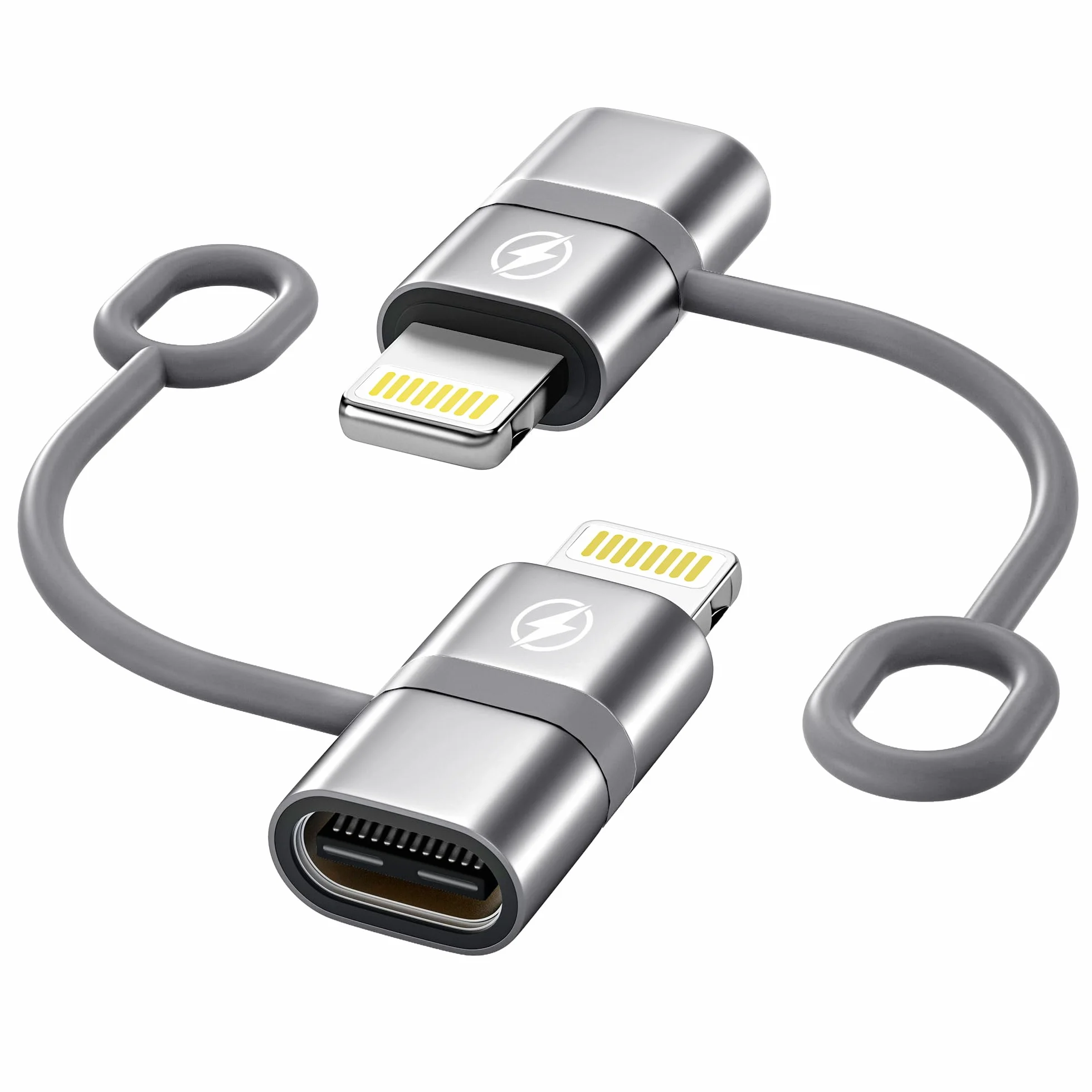 Adattatore USB C a Lightning 2 Pezzi, Adattatore Lightning USB C PD 36W Ricarica Rapida per iPhone 14 Pro 13 12 11 X XR XS,iPod e altri Dispositivi Light ning,Supporta Ricarica e Sincronizzazione Dati