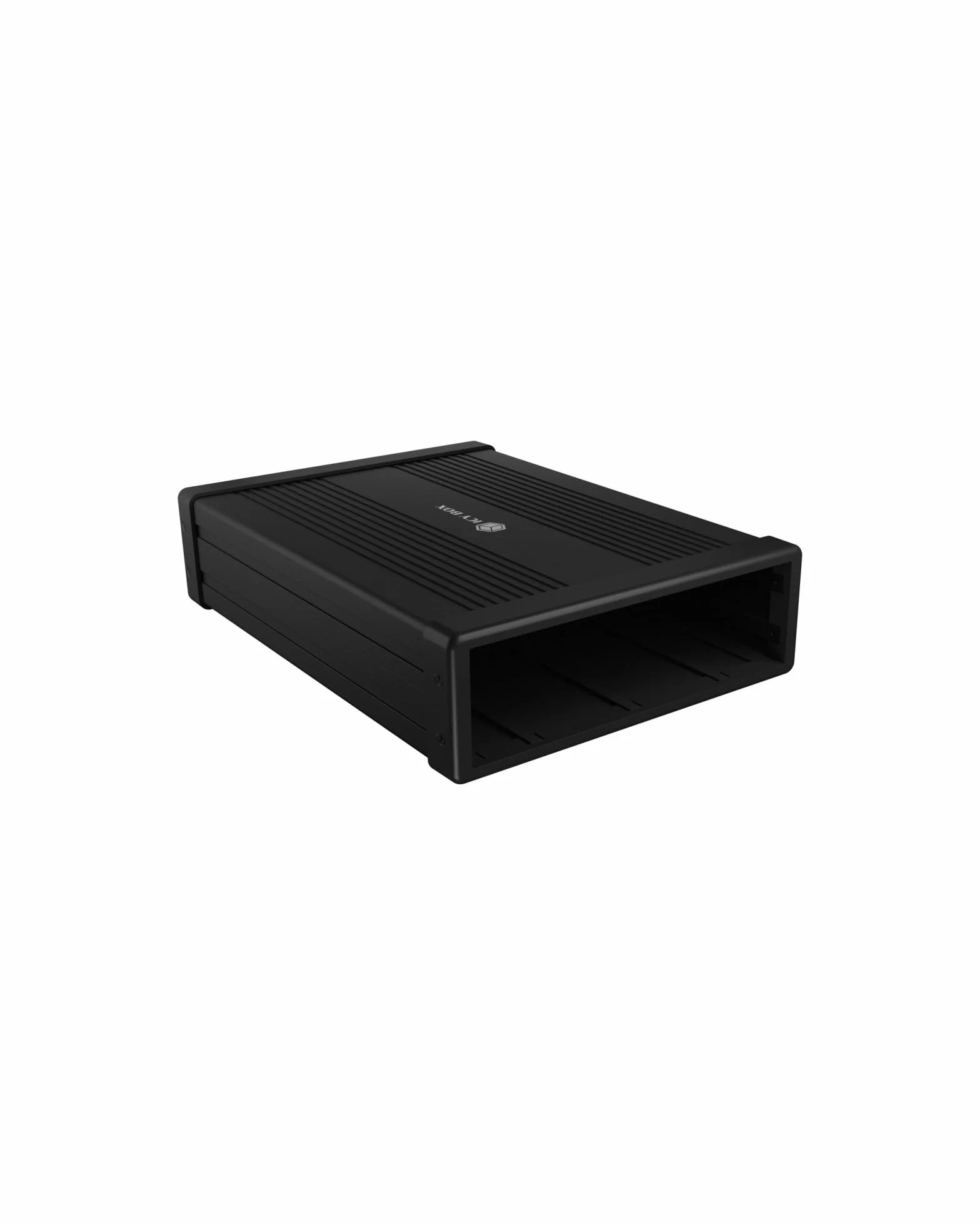 Icy Box Contenitore Esterno da 5,25 Pollici per unità Blu-Ray e Dvd, USB 3.0, Contenitore Esterno per masterizzatore Dvd, Contenitore per masterizzatore Blu-Ray, Alluminio, Nero, IB-525-U3