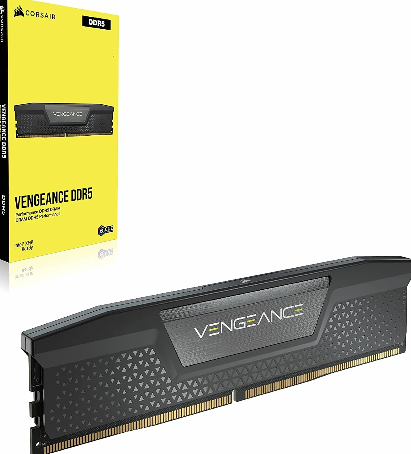 CORSAIR VENGEANCE DDR5 32GB (2 x 16GB) Fino a 6800MHz INTEL RAM | Memoria Per Computer Desktop, Compatibile con Intel XMP 3.0, CL40, Nero, CMK32GX5M2B6800C40
