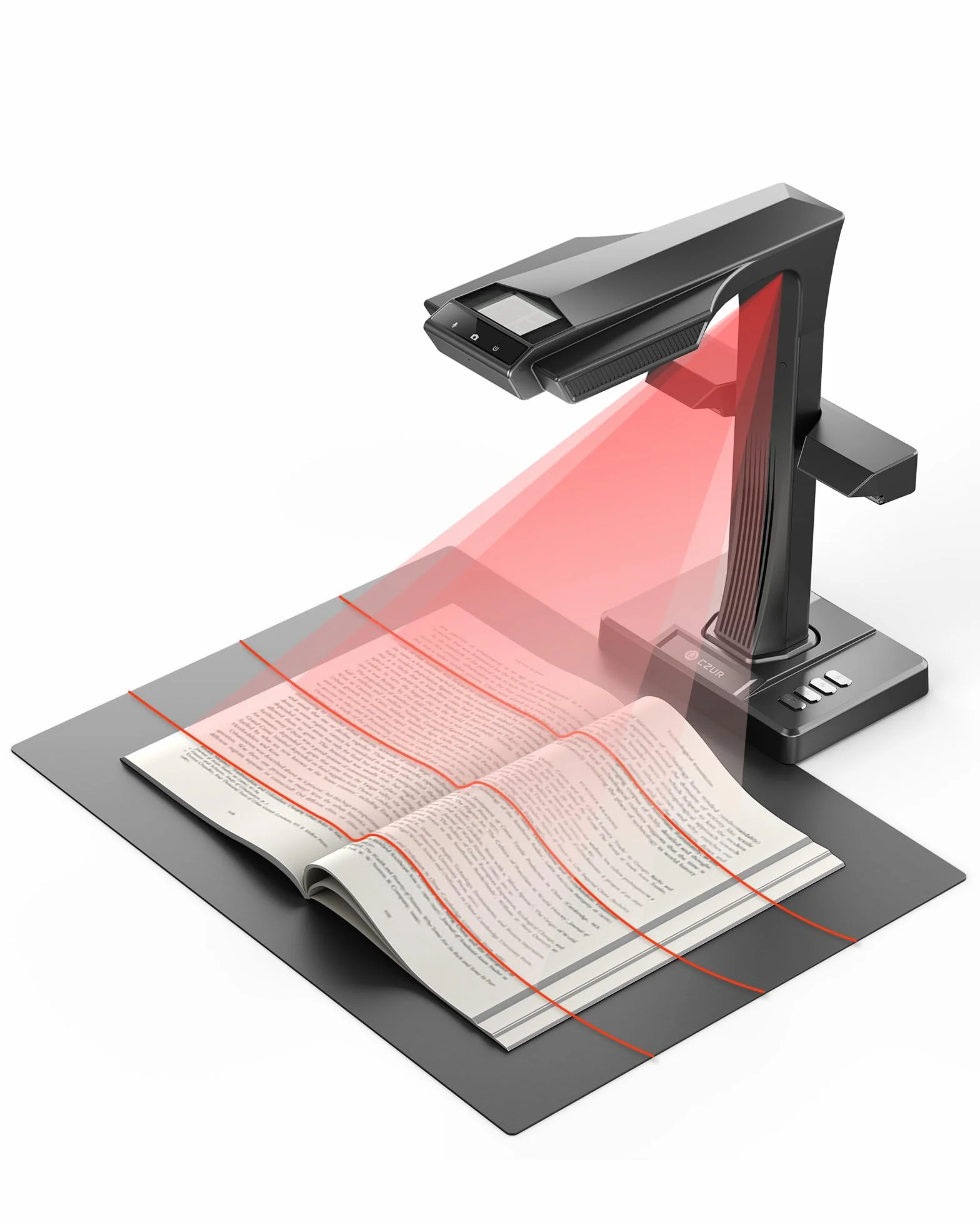 CZUR ET Max 38MP A3 Scanner Professionale con Laser Curve Flattening, OCR 180+ lingue, HDMI 4K