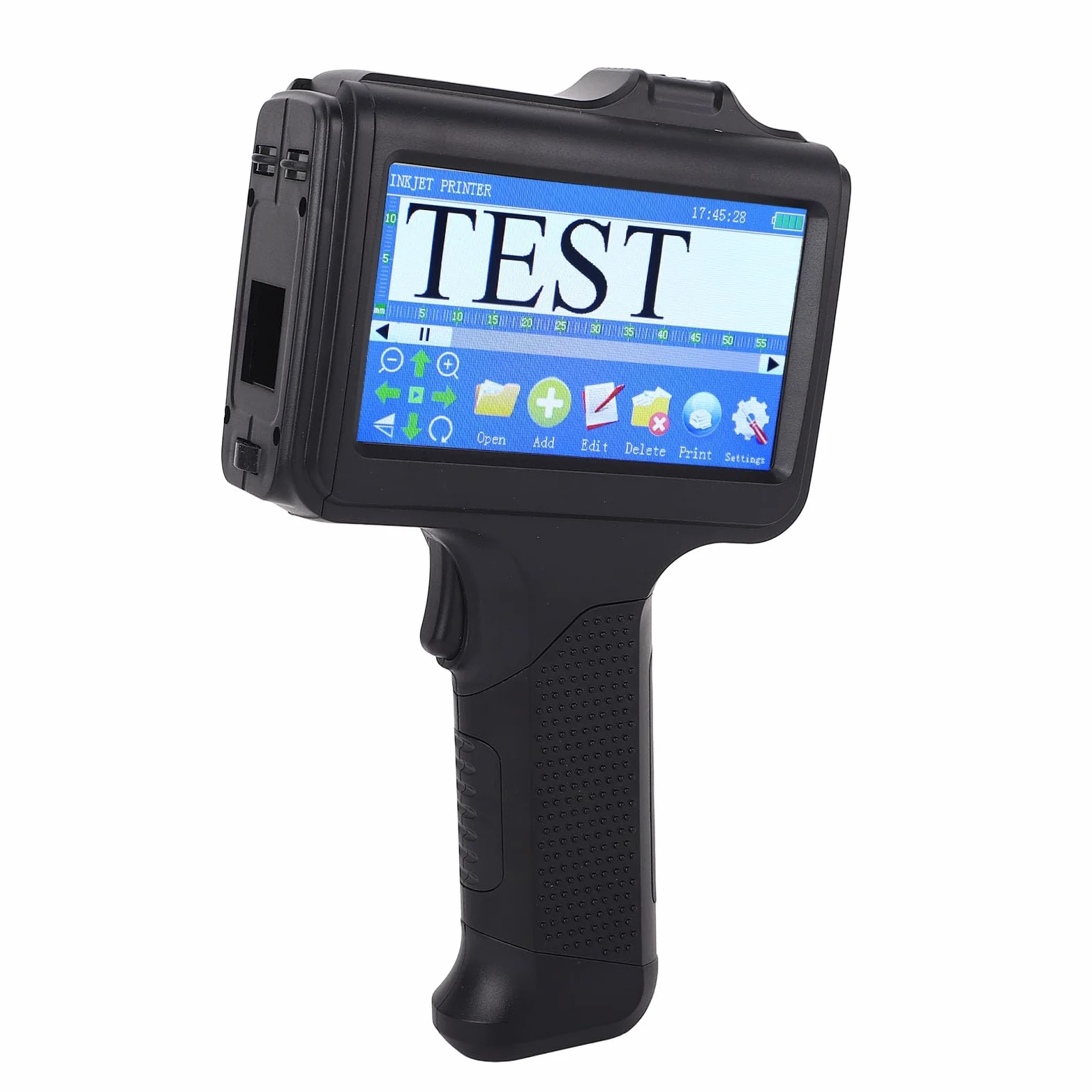 Stampante a Getto d'inchiostro Portatile, Touchscreen HD da 4,3 Pollici Batteria da 2600 MAh Stampante a Getto d'inchiostro Portatile, Pistola per a 'inchiostro con Altezza di Stampa