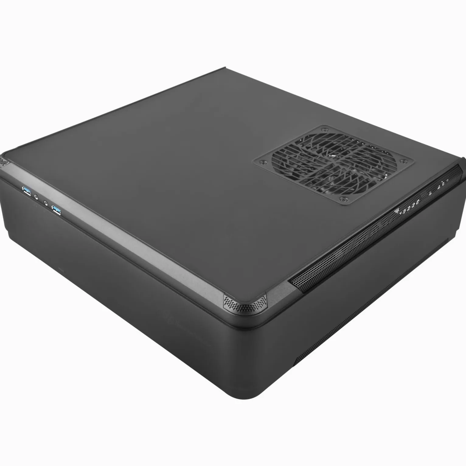 SilverStone SST-FTZ01B-E - Custodia per computer Gaming Mini-ITX ad alta velocità Fortress, alimentatore ATX opzionale, nero