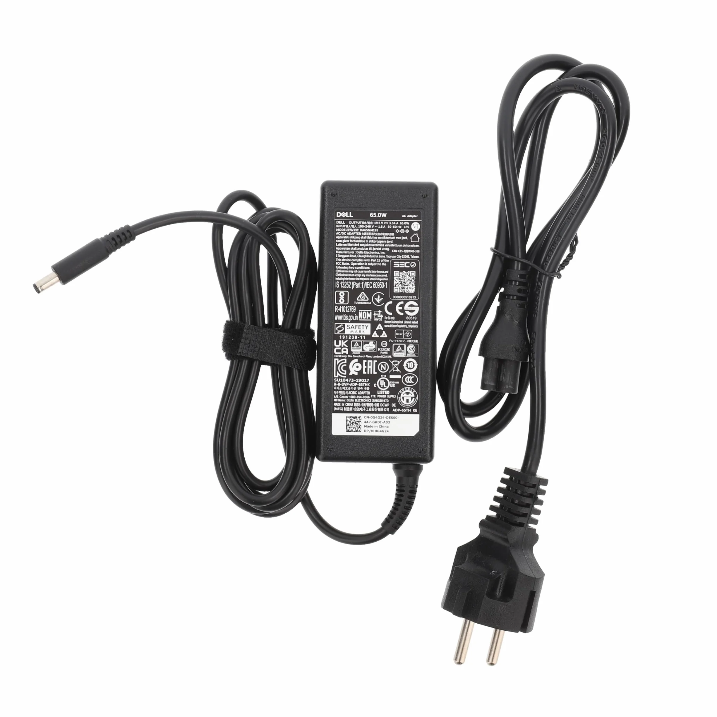 Dell Caricatore adattatore alimentazione USB 65 W 4,5 mm PA 12 HA65NS5 LA65NS2 A065R073L G6J41 MGJN9 43NY4 450-AECL Optiplex Latitude Inspiron XPS Vostro senza cavo di alimentazione di PART4YOU