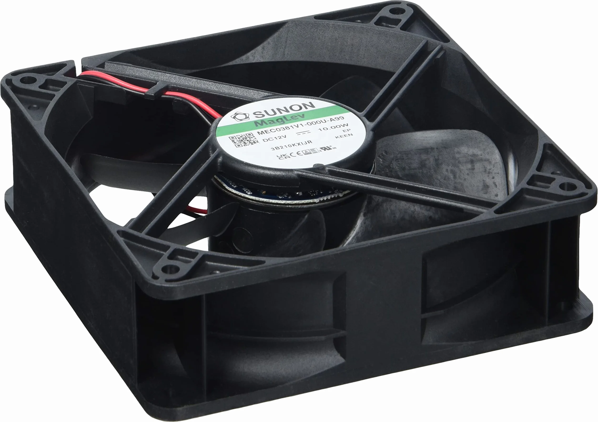 SUNON 12 V, 10,1 W, 120 x 120 x 38 mm, 234,4 m³/h, 48 dBA; Sunon MEC0381V1-A99