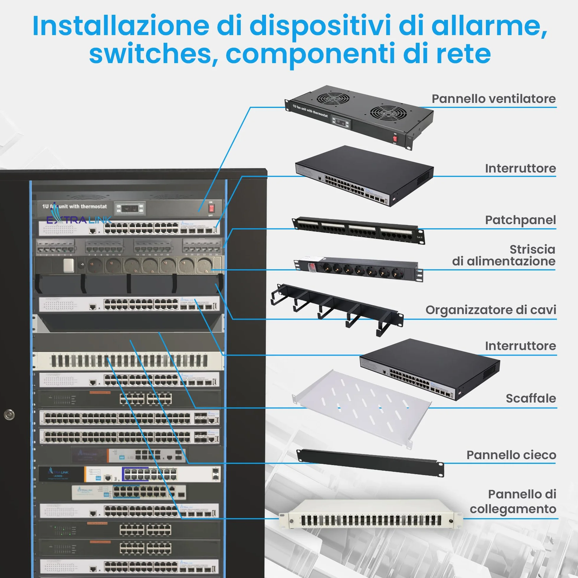 Armadio di rete da 19 pullici 27 U 600x600 pannelli laterali rimovibili autoassemblati Armadio rack 19 pollici per UPS Switch vetro temperato nero Armadio rack per server