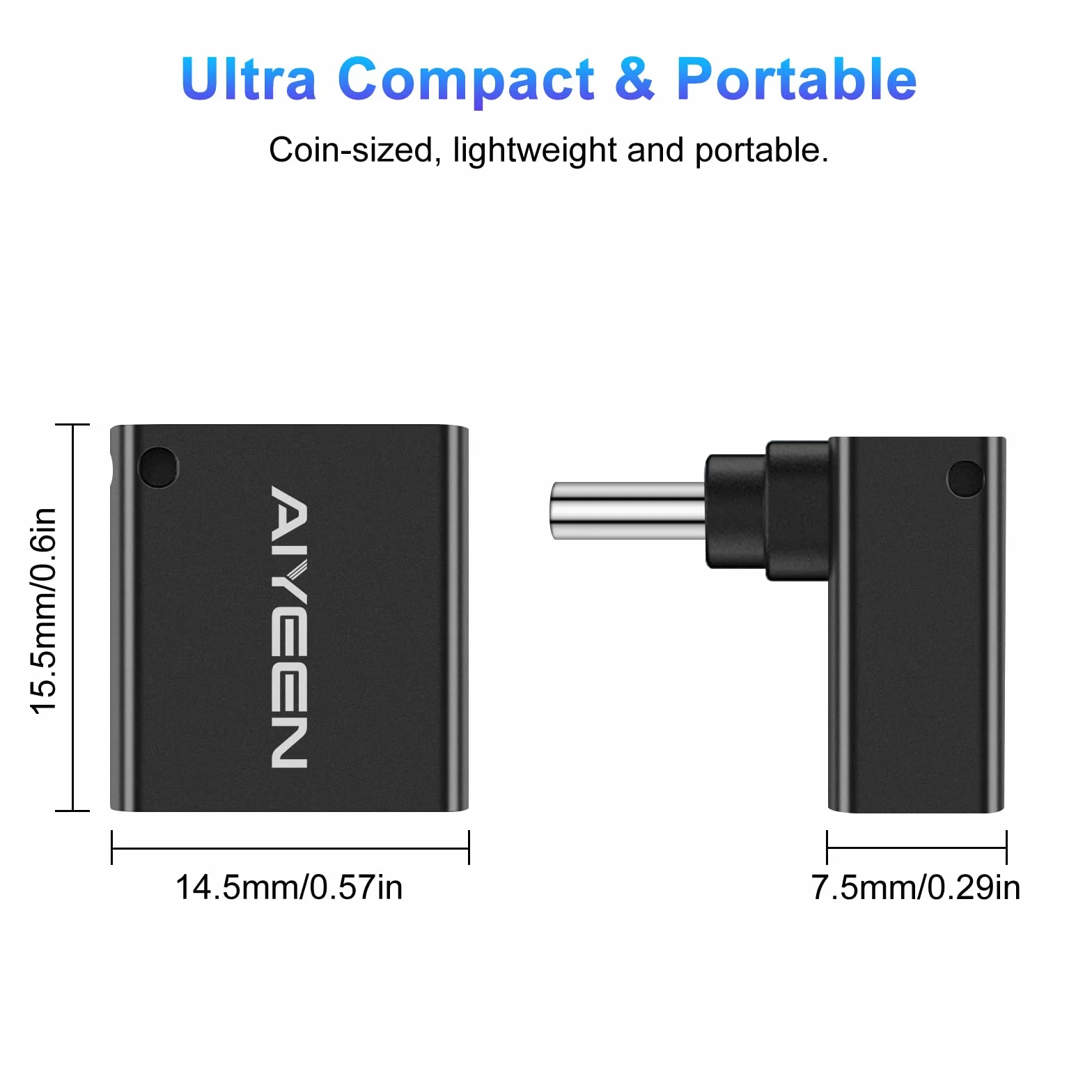 Adattatore USB C a USB (Confezione da 2), Convertitore OTG da Maschio USBC a Femmina USB 3.0 a 90 Gradi Compatibile con MacBook Pro 2019/2018, Samsung e altri Dispositivi USB-C, Nero