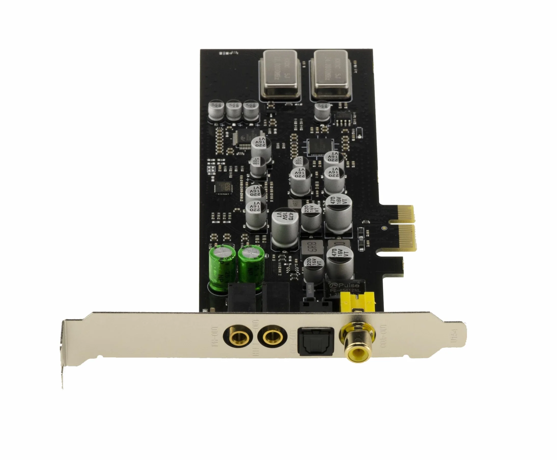 KALEA-INFORMATIQUE Scheda audio digitale HiFi PCIe x1 CMedia CM108AH Doppio DAC e ADC con microfonico booster, PLL e regolatore