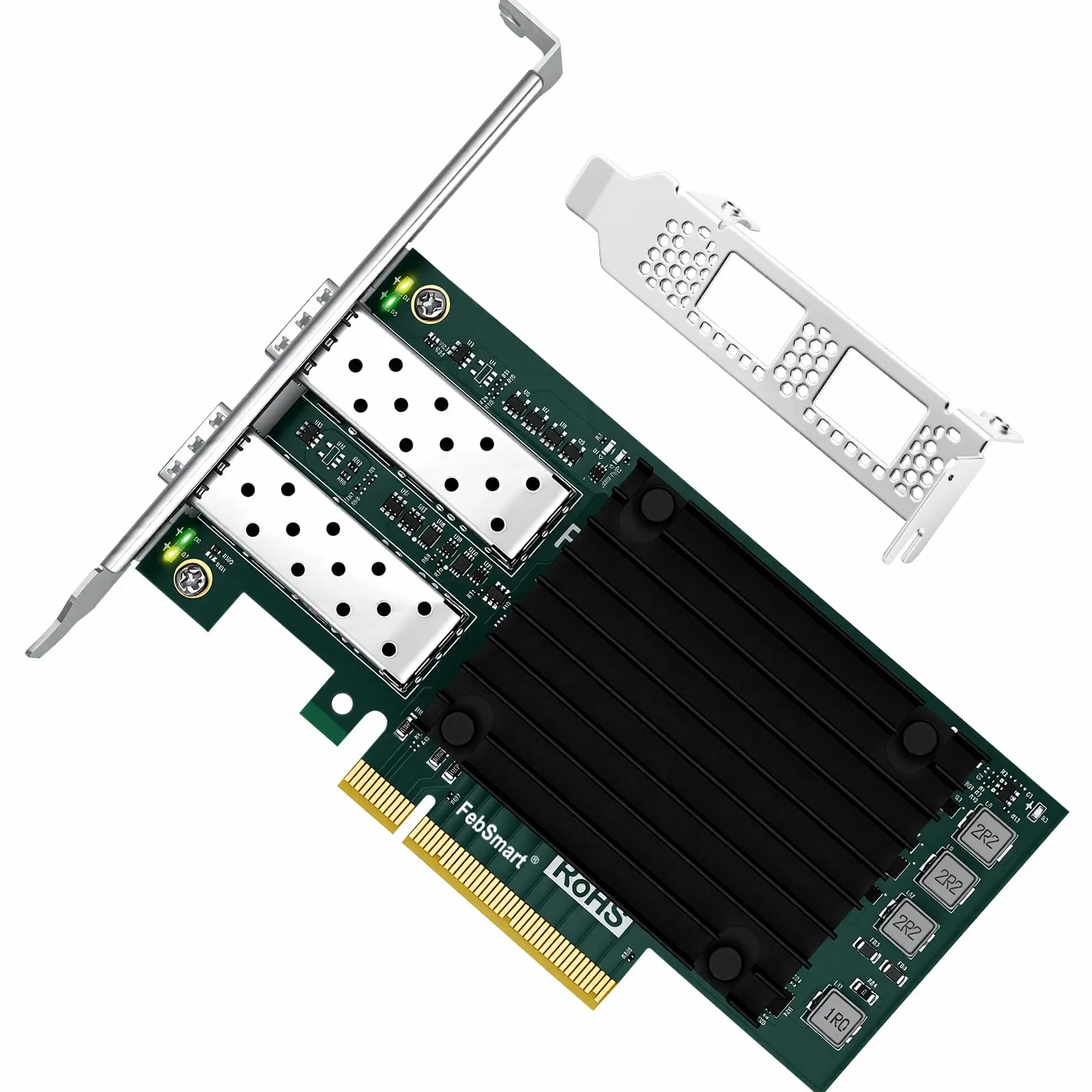 Interfaccia PCIE GEN 3.0 X8 a 2X 25GbE SFP28 porte ottiche Adattatore di rete RDMA convergente, Adattatore Ethernet PCIE, Scheda NIC PCIE, Controller Ethernet Broadcom BCM57414 2X 25Gb/s SFP28