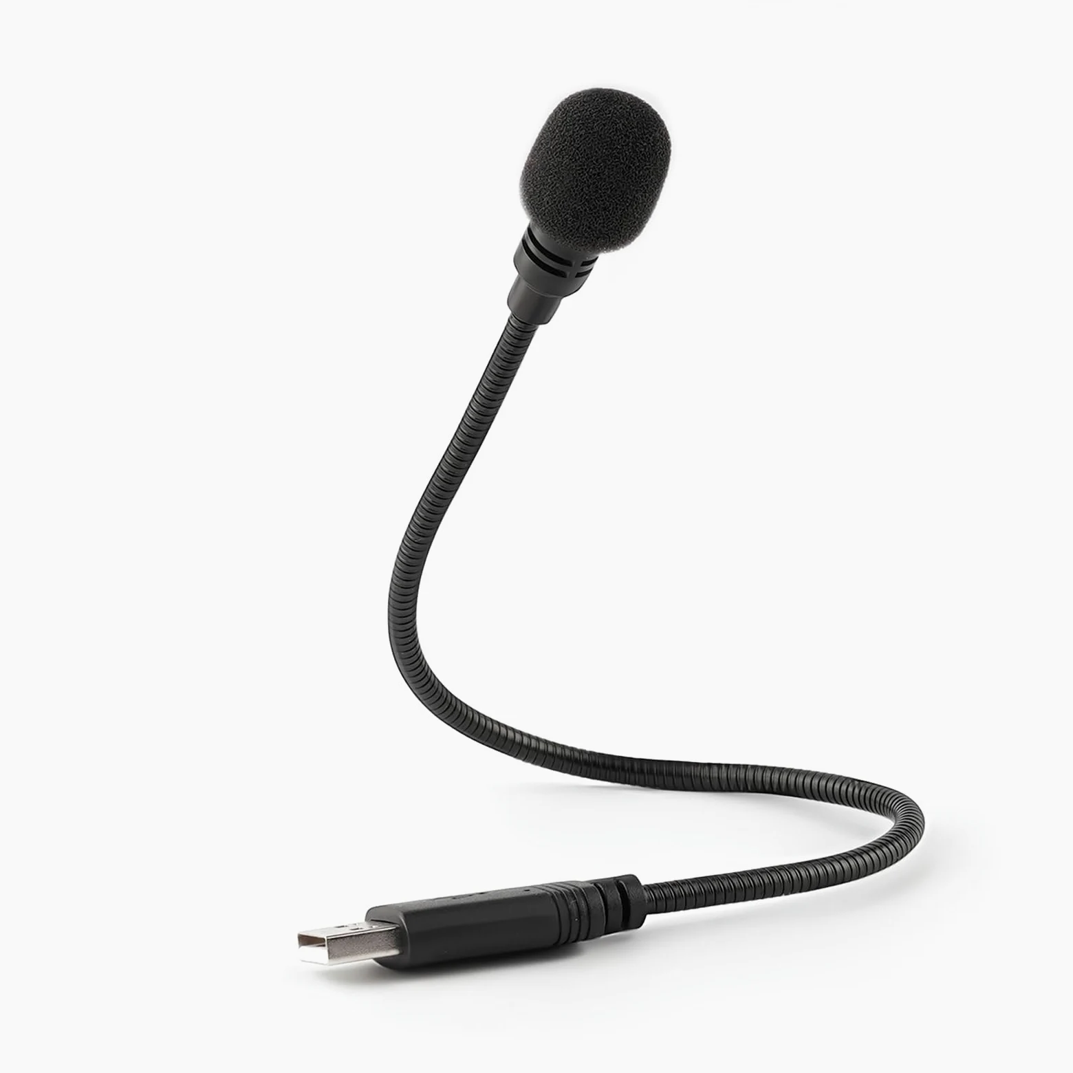 LANDIBO Microfono USB, microfono USB per PC a collo di cigno portatile, mini microfono plug and play, microfono USB esterno per Mac, YouTube, Streaming, podcast, registrazioni, giochi (USB)