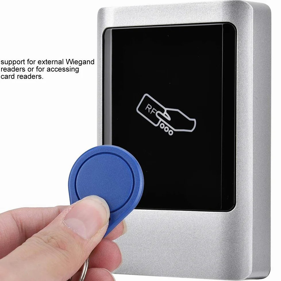 Controller di accesso per lettore di schede impermeabile esterna RFID Gestione dell'accesso alla porta Wiegand Supporto per smart card 1000 per porta singola(ID)