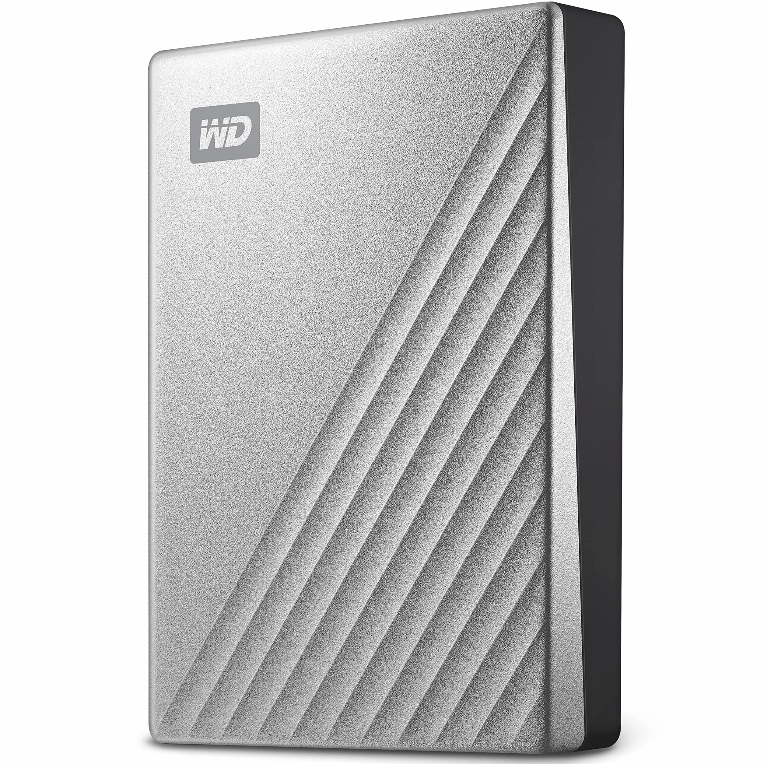 WD 4TB My Passport Ultra Hard Disk Esterno Portatile, USB-C, USB 3.2 Gen 1/USB 3.0, Protezion con password, Software per la gestion e il backup, Formatto per Windows, Argento