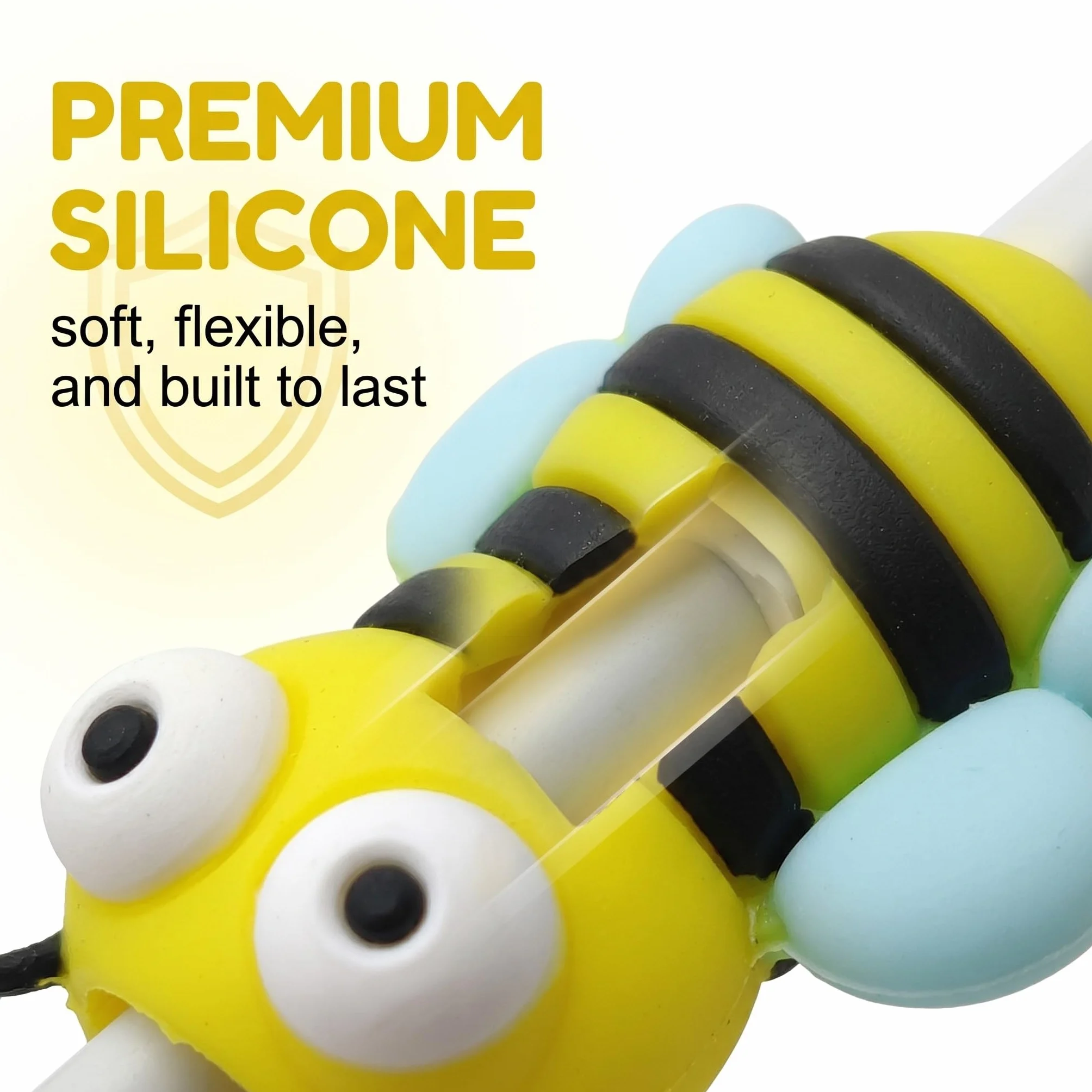 8 Pcs Cable Protector, Proteggi Cavo, Copertura Protettiva per Cavi Dati Frutta, Protezione per Cavo per Morso per Cavo, Protezione per Cavo, Adatto per la Maggior Parte Delle Linee Dati