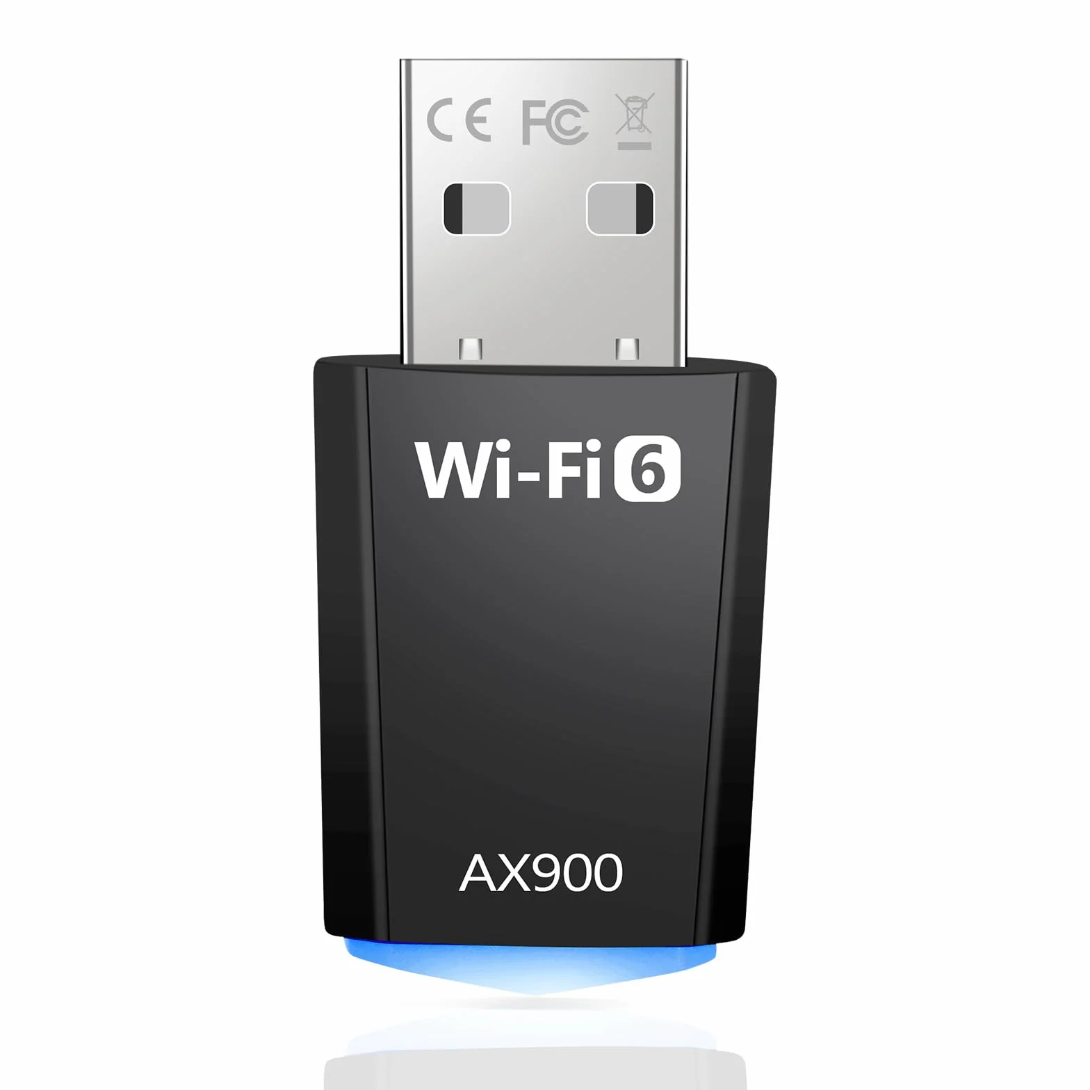 Chiavetta Wifi AX900 WiFi 6 Dual Band 5GHz 2,4GHz Adattatore USB per PC Fisso Supporta Windows 7/10/11