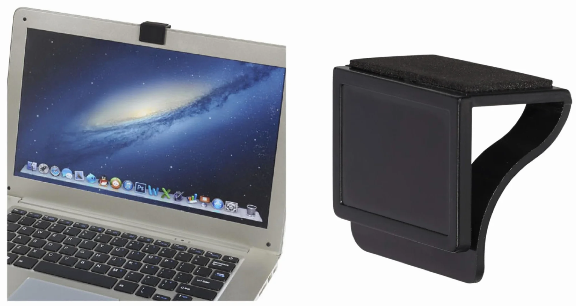 Generico 2X Clip Copri Webcam Cover + Pulizia Schermo Copri Fotocamera Notebook Computer