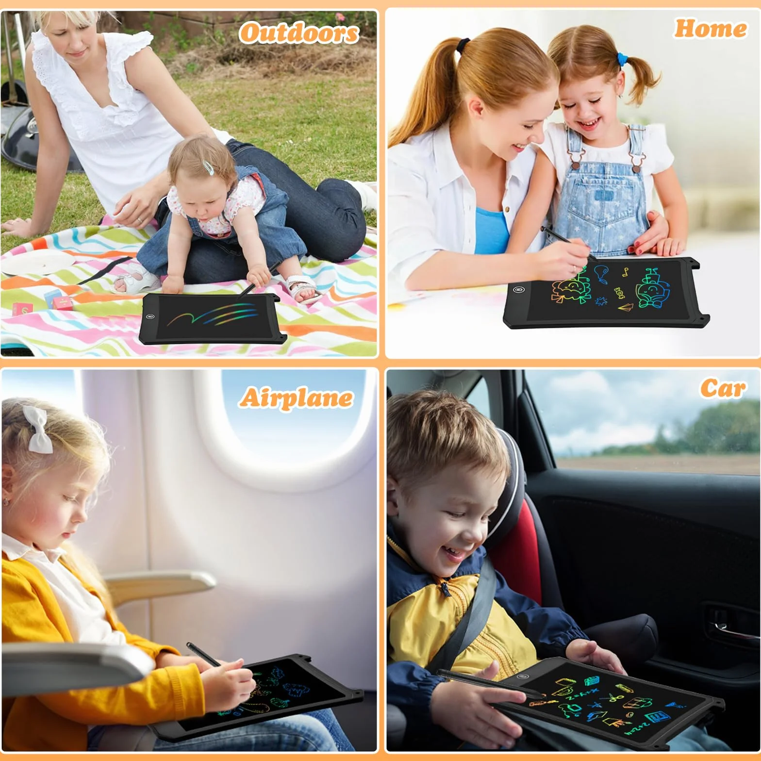 Giochi Bambini 3 4 5 6 7 8 9 Anni,Cimetech Regalo Bambino 8,5 Pollici Tablet Cancellabile Tavoletta Grafica Giocattoli Calendario Avvento 2025 Regali Natale