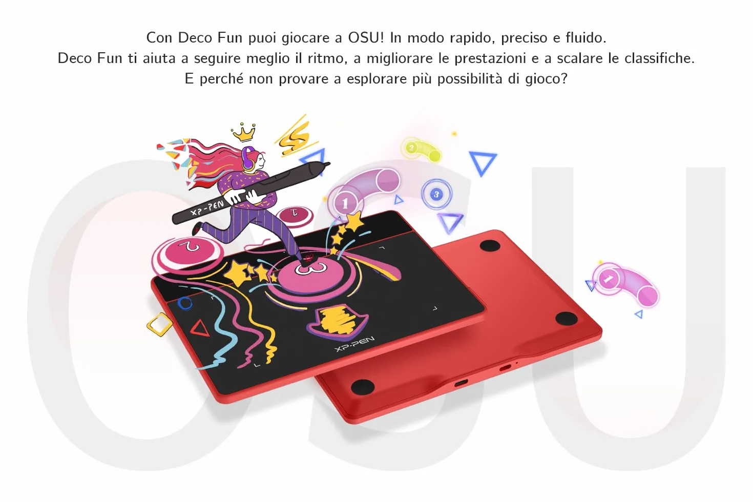 XP-PEN Deco Fun XS - Tablet grafico da disegno, dimensioni 4 x 3 pollici, ideale per firma elettronica e istruzione remota, colore: nero classico