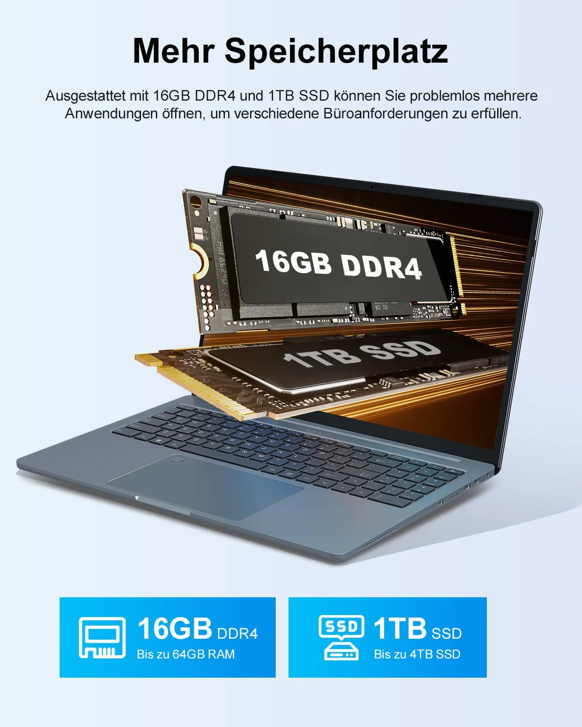Ninkear N16 Pro - Computer portatile ultra sottile, Core i7 12700H, 16 GB DDR4, SSD da 1 TB, display ultra grande da 16", 2,5 K, WiFi 6 e BT 5.2, connessione Wi-Fi stabile, per lavoro, riunioni e