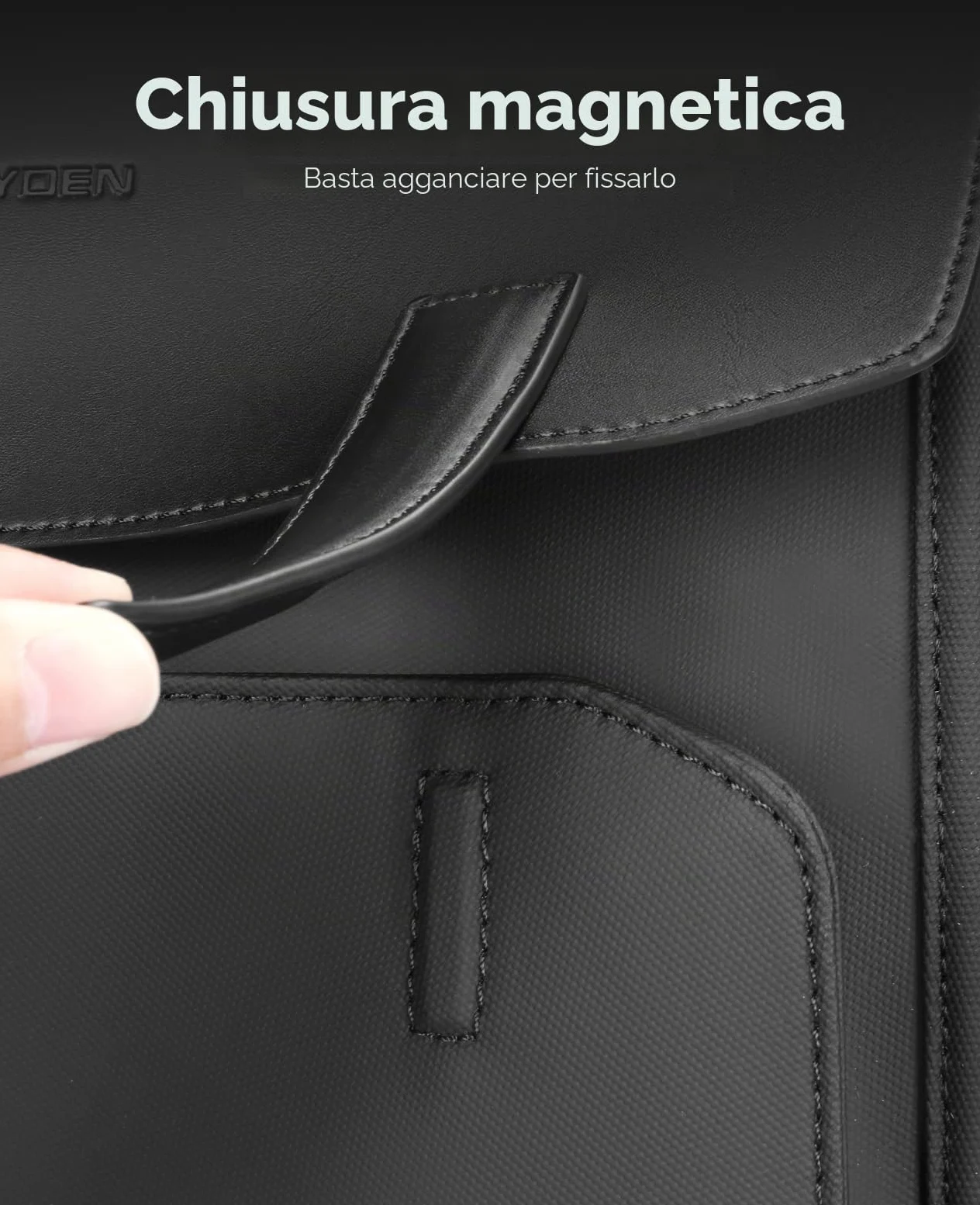 MARK RYDEN Zaino Porta PC 15,6" Leggero per Uomo, Zaino Business in Pelle Impermeabile, Multifunzione con Chiusura Magnetica High-Tech, Ideale per Spostamenti, Scuola e Viaggi di Lavoro