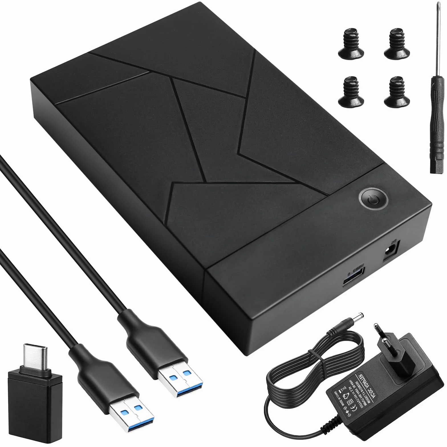 Docking Station per dischi rigidi, docking station USB 3.0 per HDD/SSD SATA da 2,5"/3,5" - Supporto UASP, Plug & Play, compatibile con Windows, Mac & Linux
