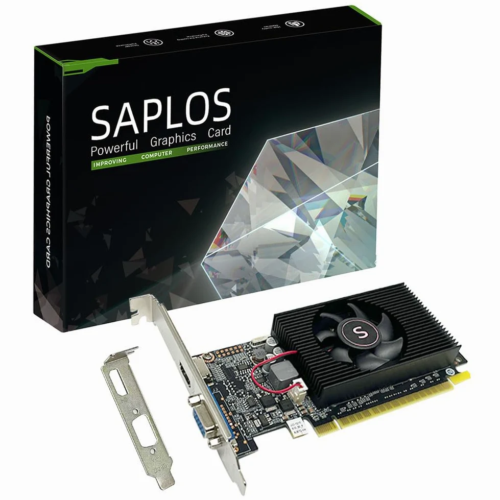 Geforce GT 610 Scheda Video, 2GB DDR3 64-bit, VGA HDMI, Low Profile Scheda Grafica, PCI Express x16, DirectX 11
