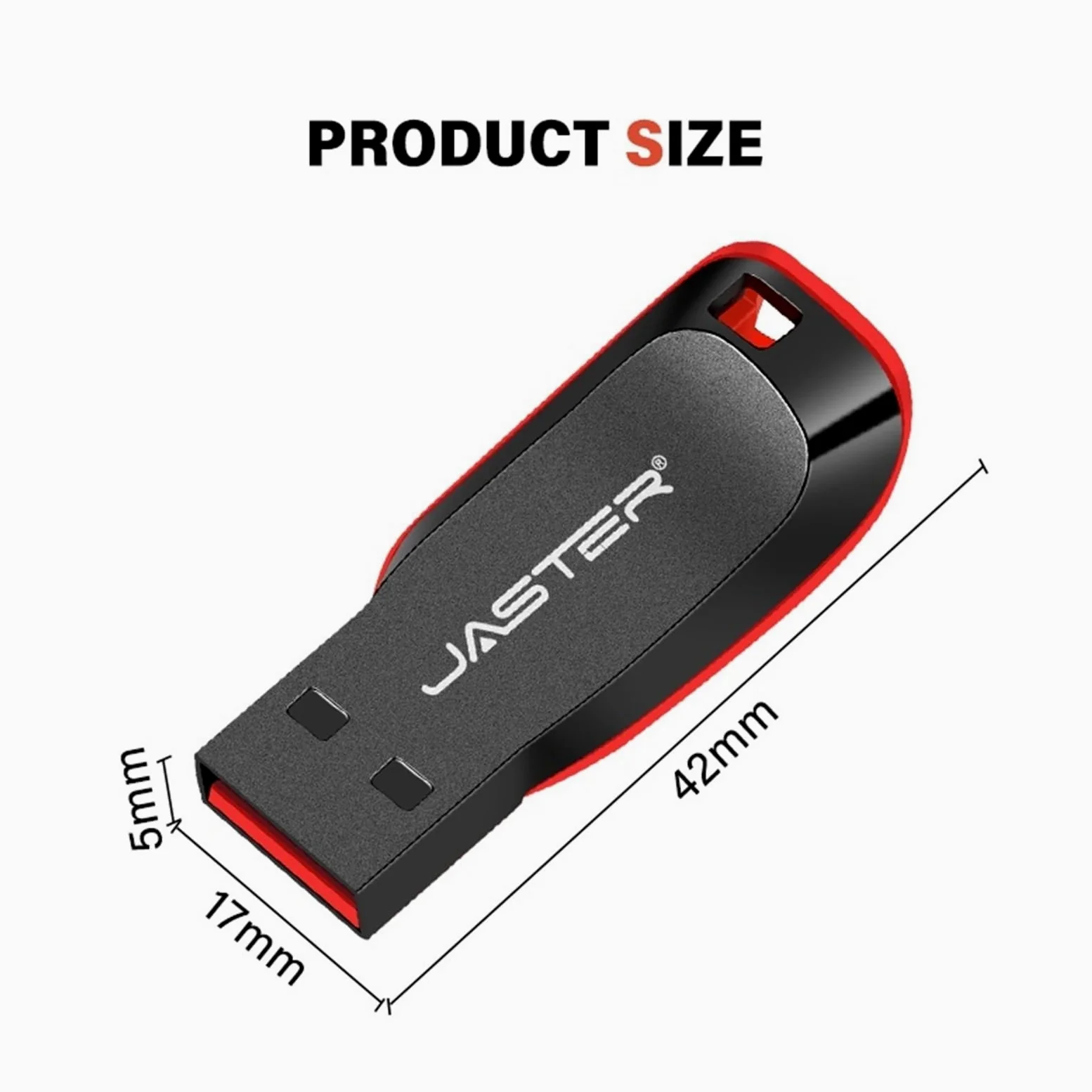 Chiavetta USB in plastica da 128 GB, portachiavi di memoria, 64 GB, 32 GB, nero, regalo aziendale, 16 GB, 8 GB, 4 GB (128 GB)