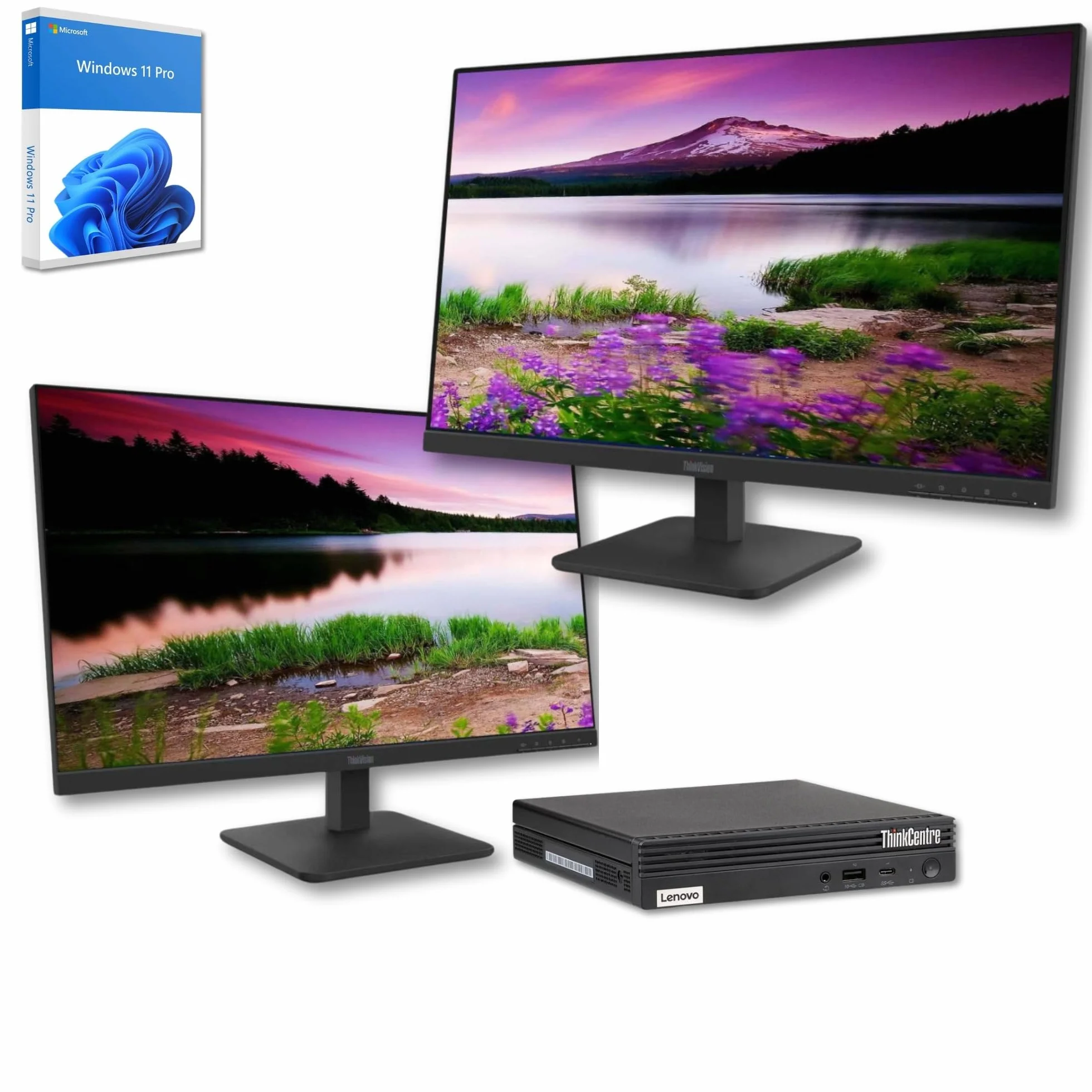 Bundle Lenovo All-in-One 27 Pollici Core i5 10500T 16GB RAM 512GB SSD WiFi USB-C Windows 11 3 Anni Garanzia
