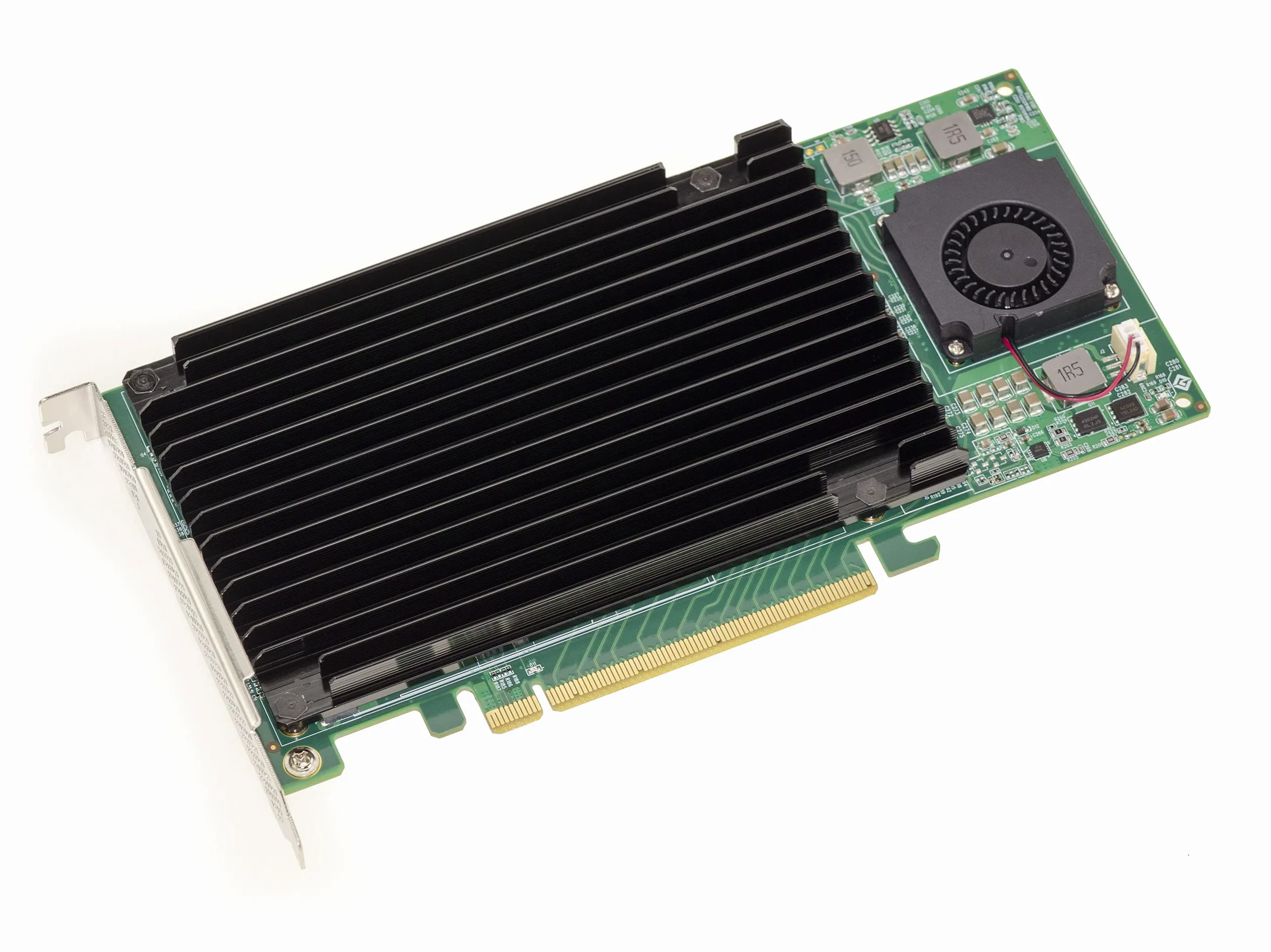 KALEA-INFORMATIQUE Scheda controller M2 PCIe x16 per 4 SSD M.2 NVMe M Key con chipset PLX PEX 8747-32GB per ogni SSD, 128G totali.