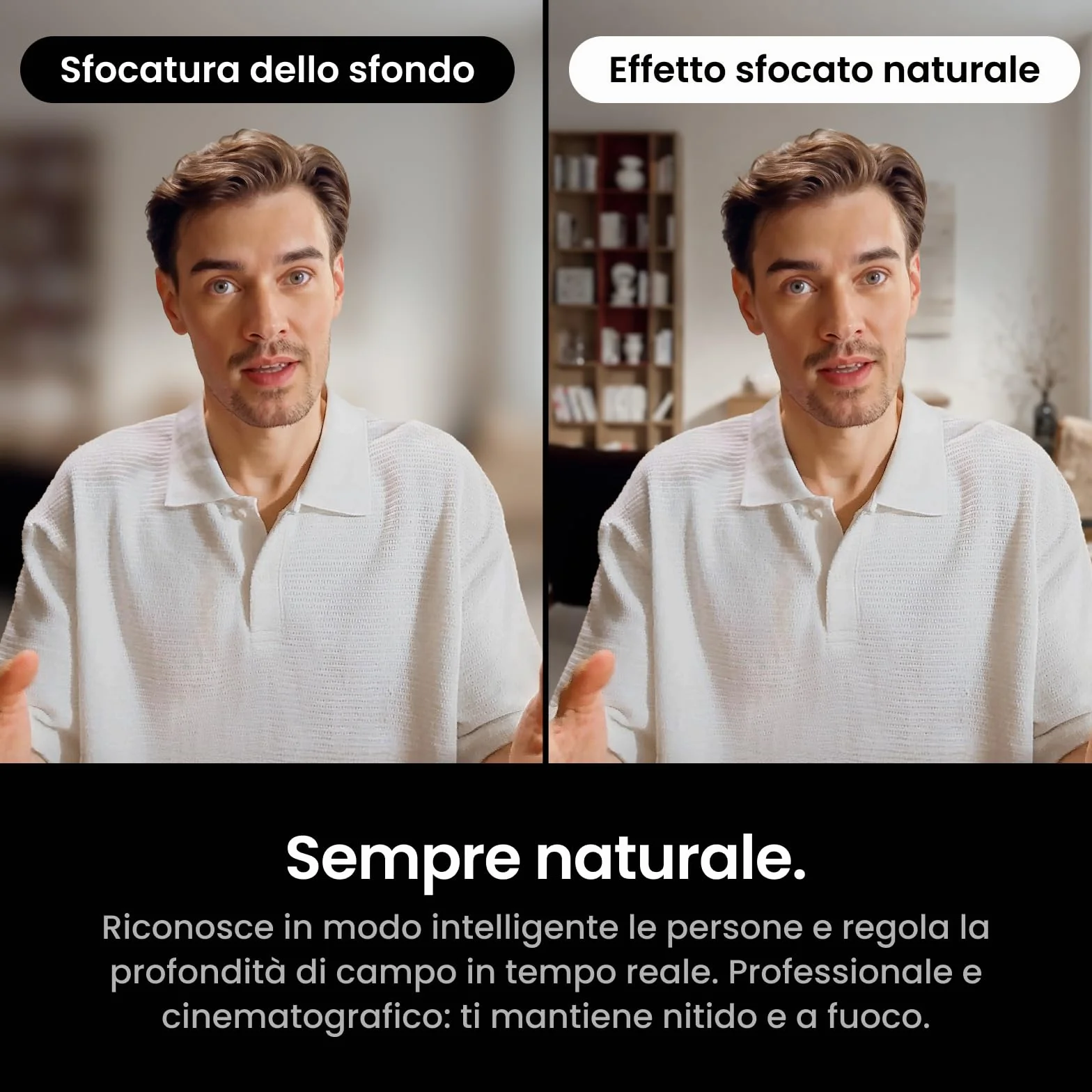 Insta360 Link 2 Pro - Webcam 4K PTZ per PC/Mac, sensore 1/1,3", bassa luminosità, tracking IA, HDR, microfoni direzionali canc. rumore, supporta Stream Deck, Zoom, Teams, Twitch per stream o riunioni