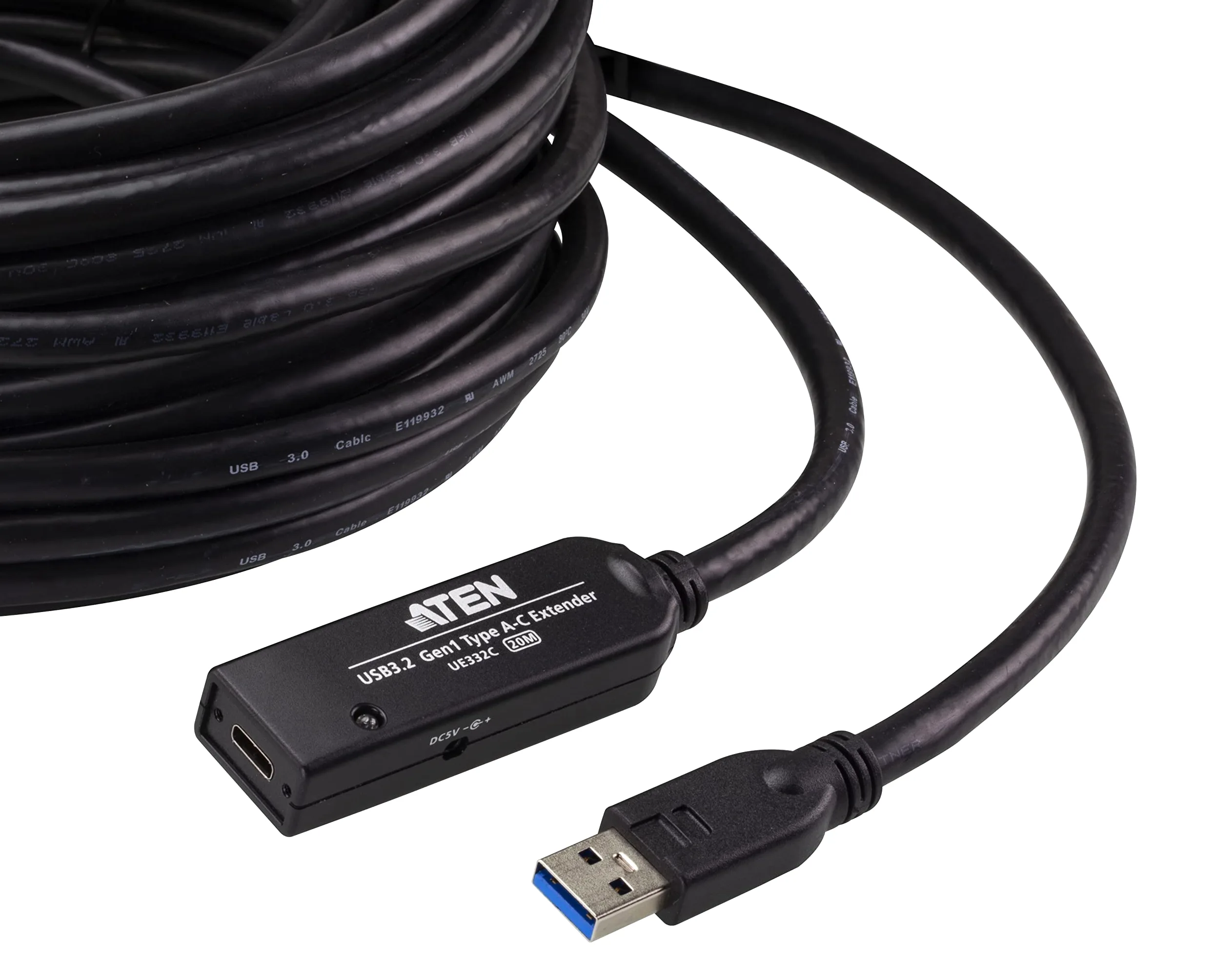 Aten Ue332c UsB-A 3.2 Gen1zu UsB-C Extender Kabel 20m (ue332c)