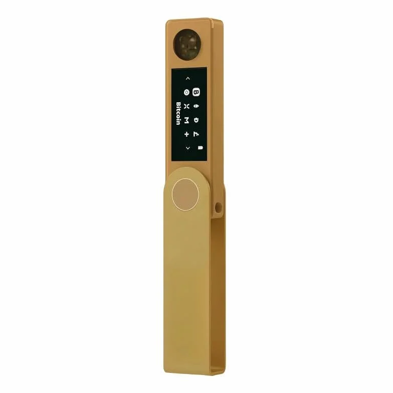 Crypto Hardware Wallet - Nano X Secure Bluetooth Cold Wallet Crypto con chip certificato per Bitcoin, Ethereum, oltre 1000 monete e NFT, oro