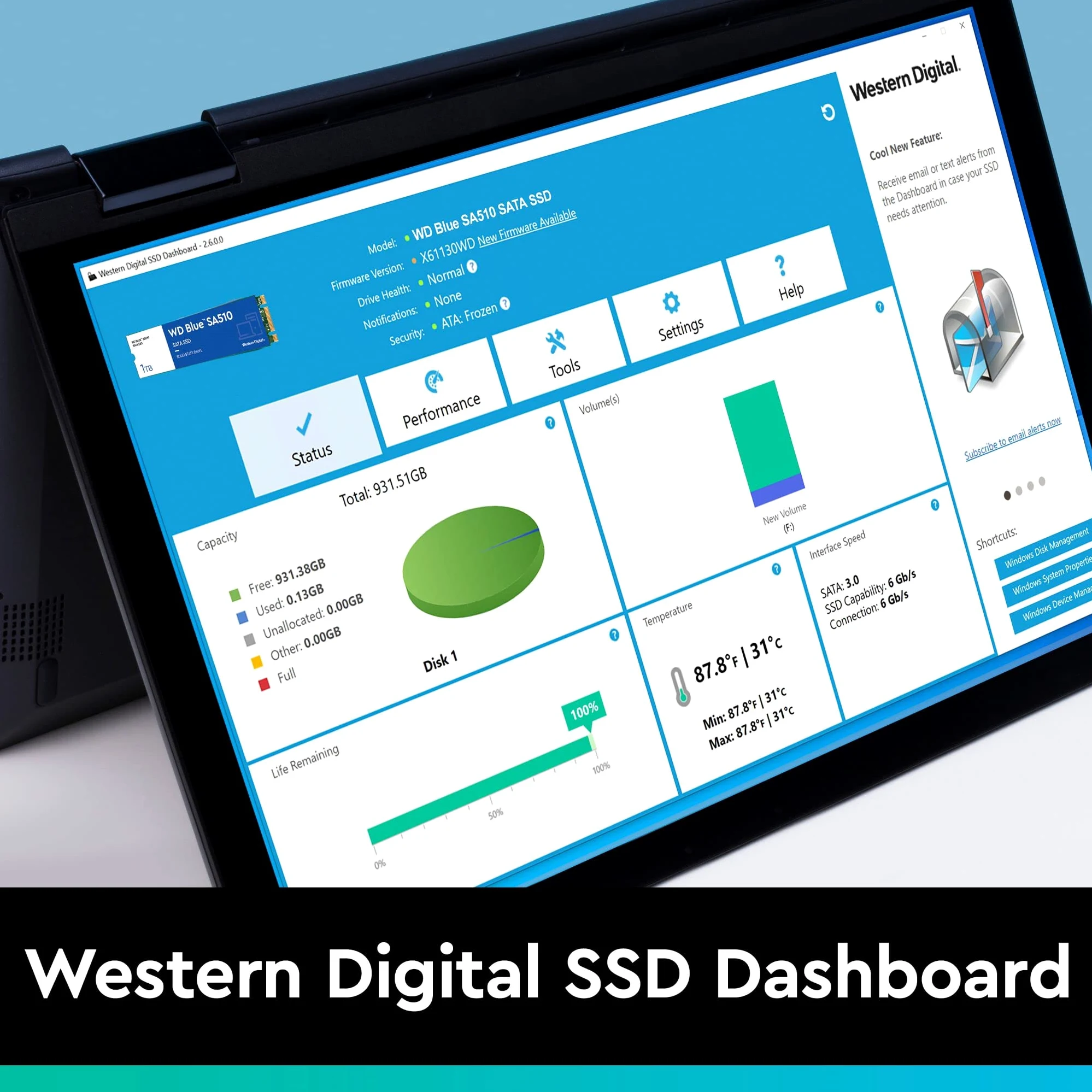 Western Digital Blue SA510 2.5" 2 TB Serial ATA III
