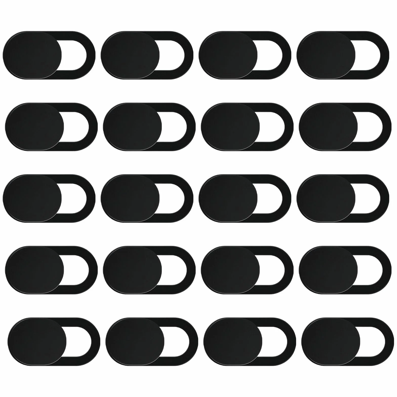 20 Pezzi Copri Webcam, Copertura Webcam Cover Slider Copri Fotocamera Webcam PC Portatile Accessori per Laptop, PC, Tablet, Smartphone, MacBook Protezione Privacy Nero