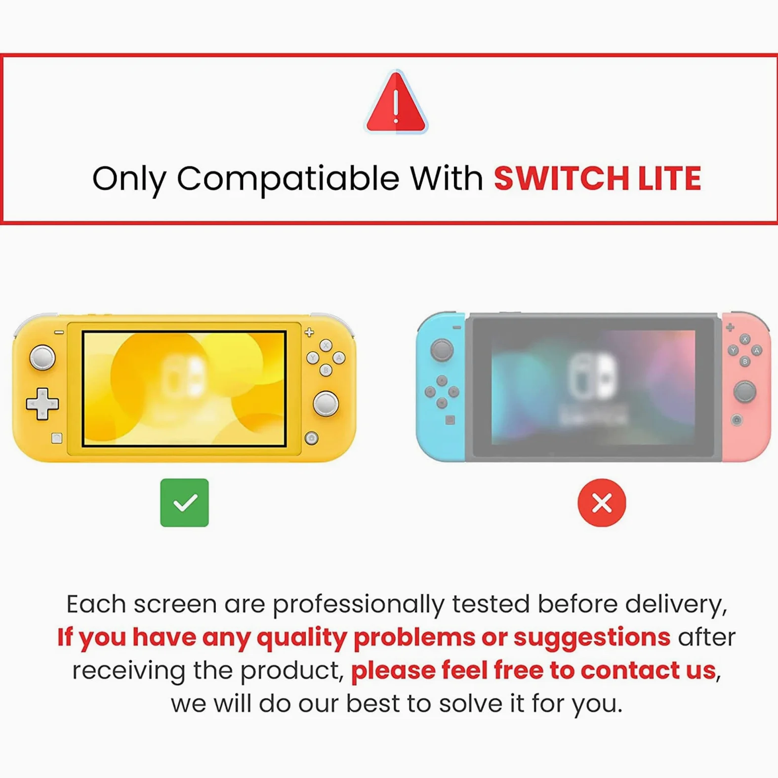 Schermo di Ricambio per Switch Lite, Tagli precisi e interfacce Chipset Professionale Adatto all'installazione e Facile da installare.(Blu)
