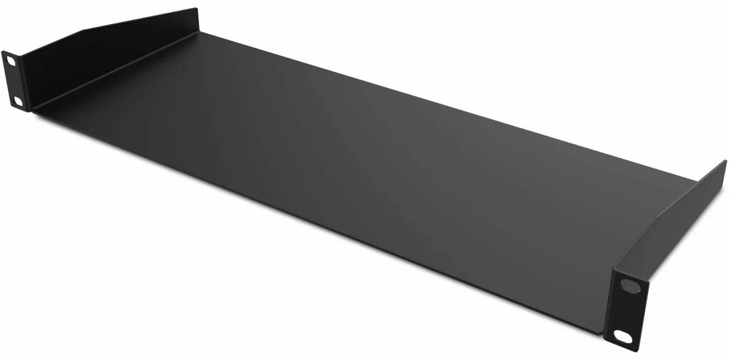 Audibax Pro Rack Shelf 1U 19 pollici - Ripiano per Armadio Server in Acciaio 15 kg