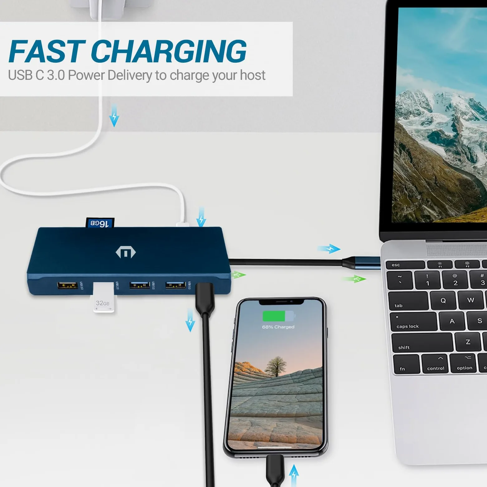 Docking Station USB C, 12 in 1 USB C, Triple Display USB C Hub 4K DP/2 HDMI, MacBook Pro/Air USB C Adapter (5 Gbit/s USB A/C 3.0,1 g Ethernet, PD 100 W, 3,5 mm MIC, SD/TF) per Dell, HP, Lenovo