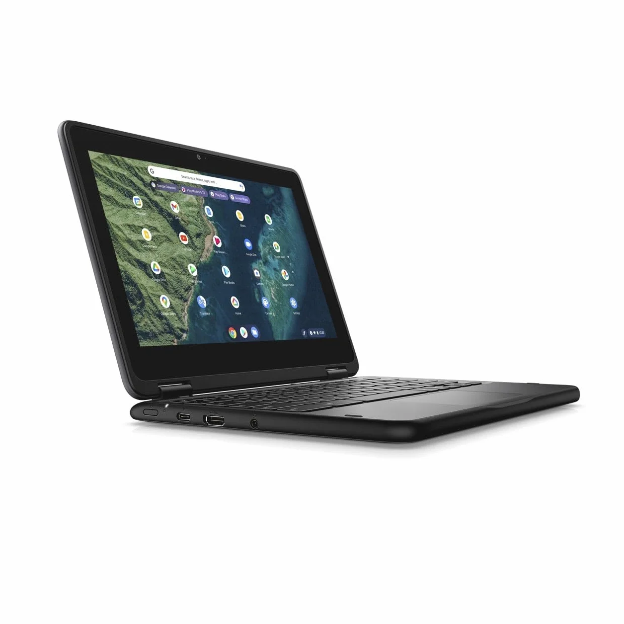 Dell Chromebook 3110, laptop 2 in 1, schermo HD da 11,6", senza touch screen, processore Intel Celeron N4500, 4 GB di RAM, SSD 32 GB, tastiera QWERTY US, Chrome OS (ricondizionato)