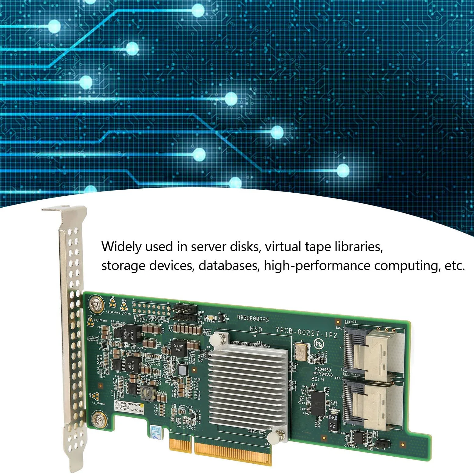 Scheda Array PCI E X8, Scheda Array Disco PCI E X8, Supporto Mini Interfaccia SAS 2308 6G 2 SAS Scheda Array Disco HBA Disco 16T per Dischi Server Database