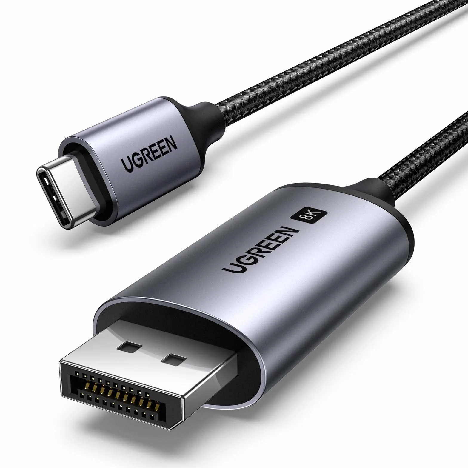 UGREEN Cavo USB C a DisplayPort 1.4 8K 60Hz 4K 240Hz HDR VRR Thunderbolt 4 Compatibile con iPhone 17 Pro Max Mac mini M4 MacBook M4 Pro iPad Pro Galaxy S24 1M
