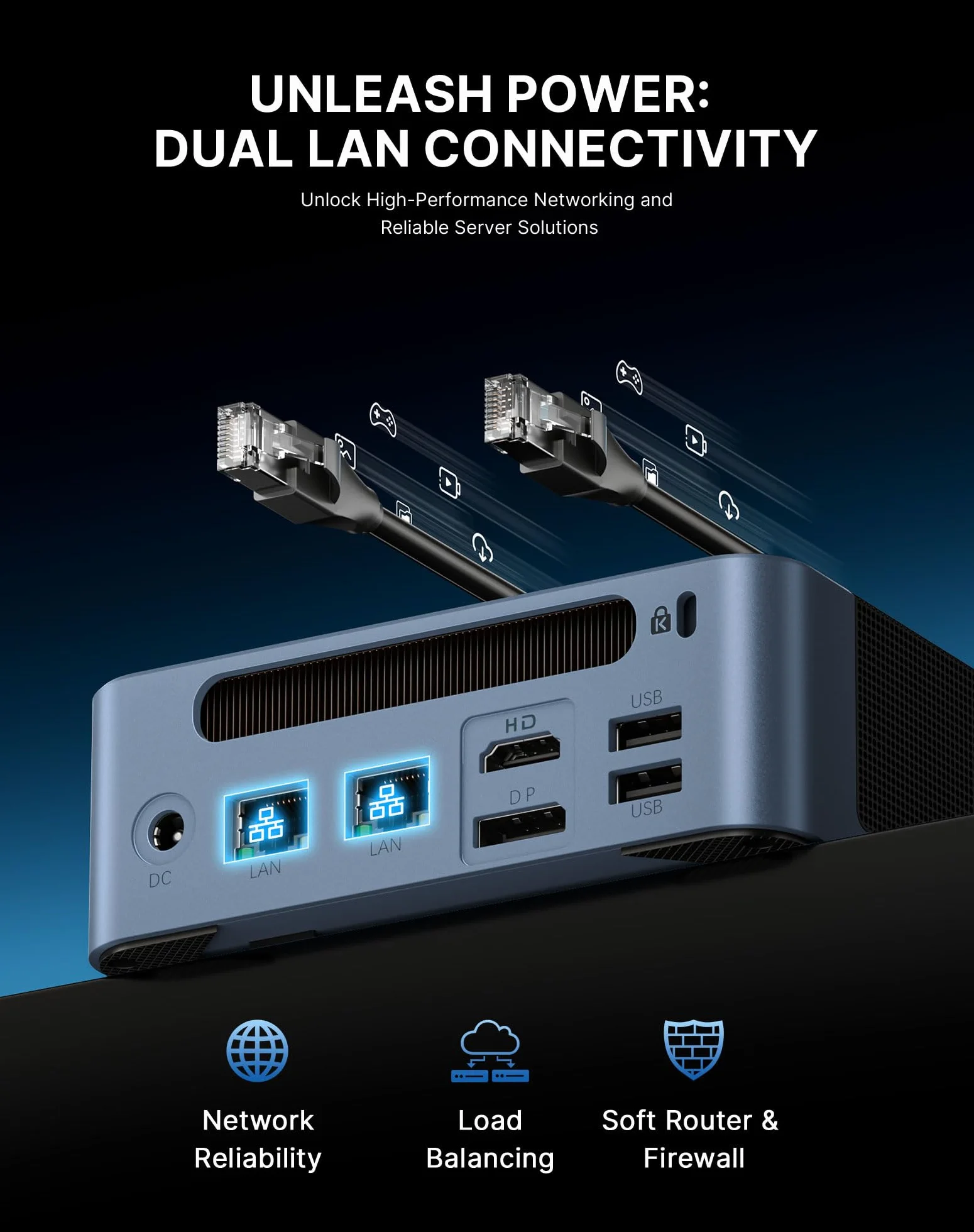 BOSGAME E5 Home-Office-Mini PC, Ryzen 5300U (Supera 4300U/N150, Fino a 3.8GHz), 16GB DDR4 RAM 512GB NVMe SSD Mini Desktop, HDMI/DP/USB-C, Triplo Display 4K, Doppia LAN, WiFi 5, BT5.0, Mini Computer